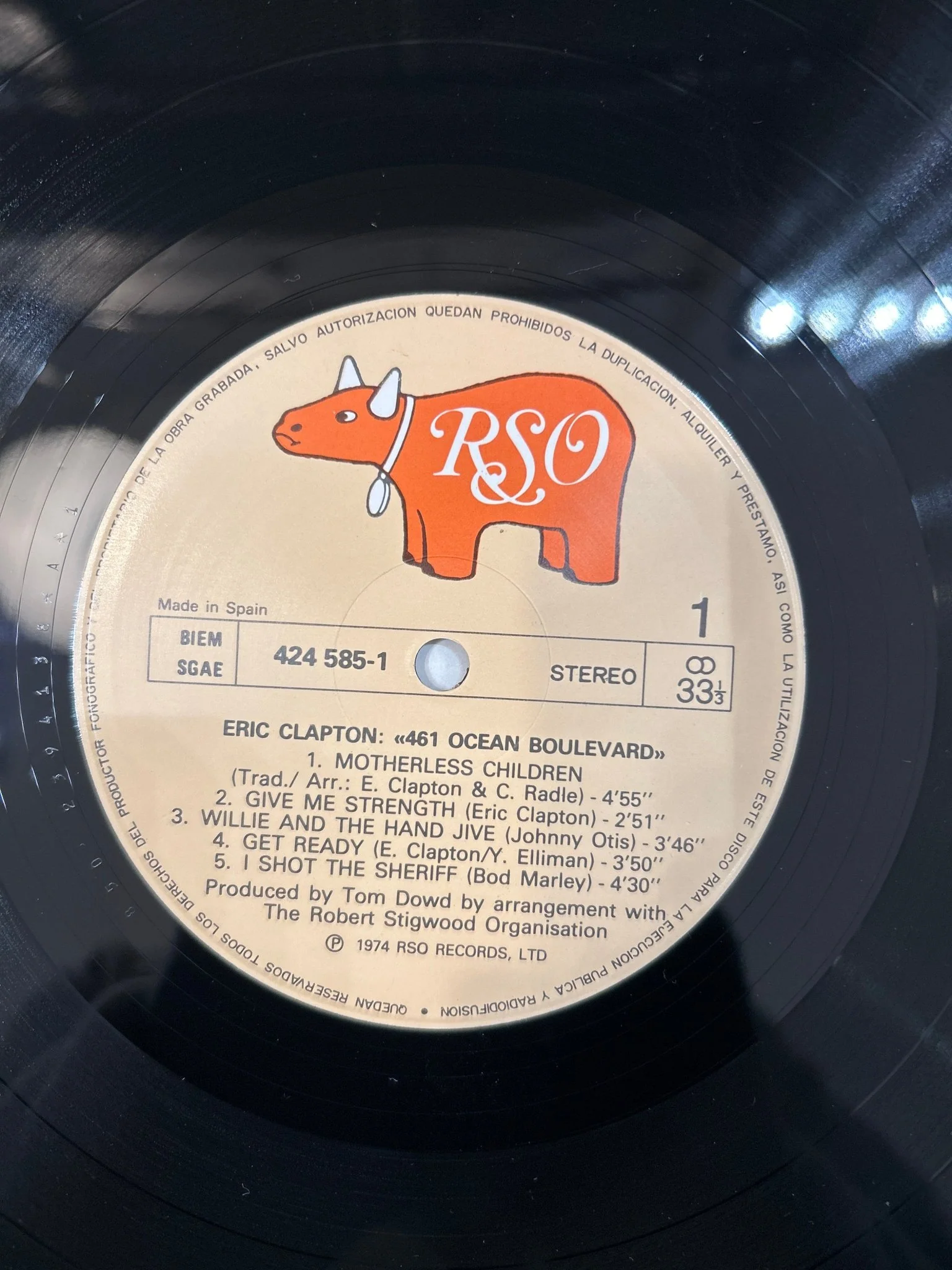 LP Eric Clapton ‎– 461 Ocean Boulevard 2ª Mano - Image 3