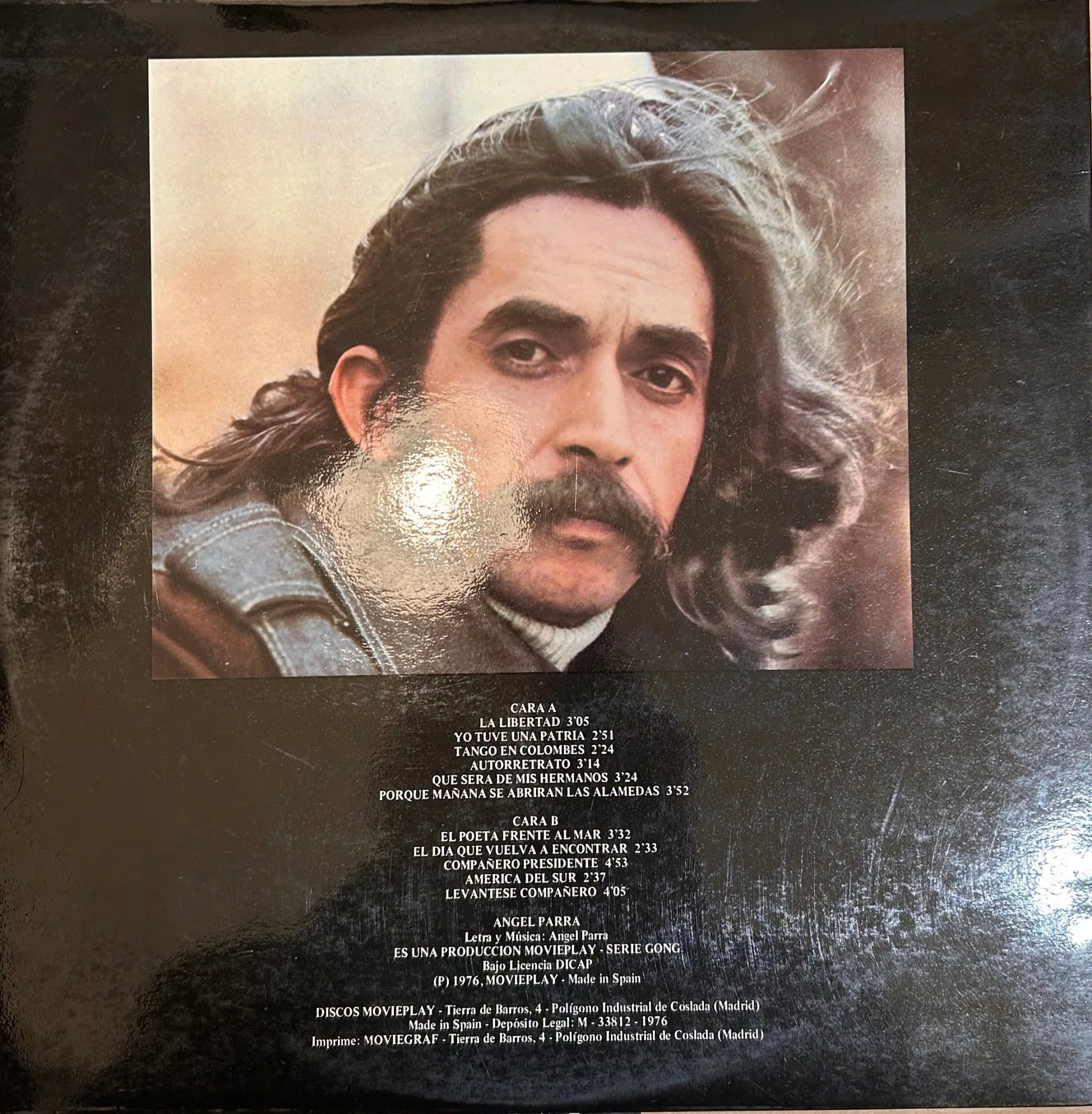 LP Angel Parra ‎– Angel Parra De Chile 2ª Mano - Image 2