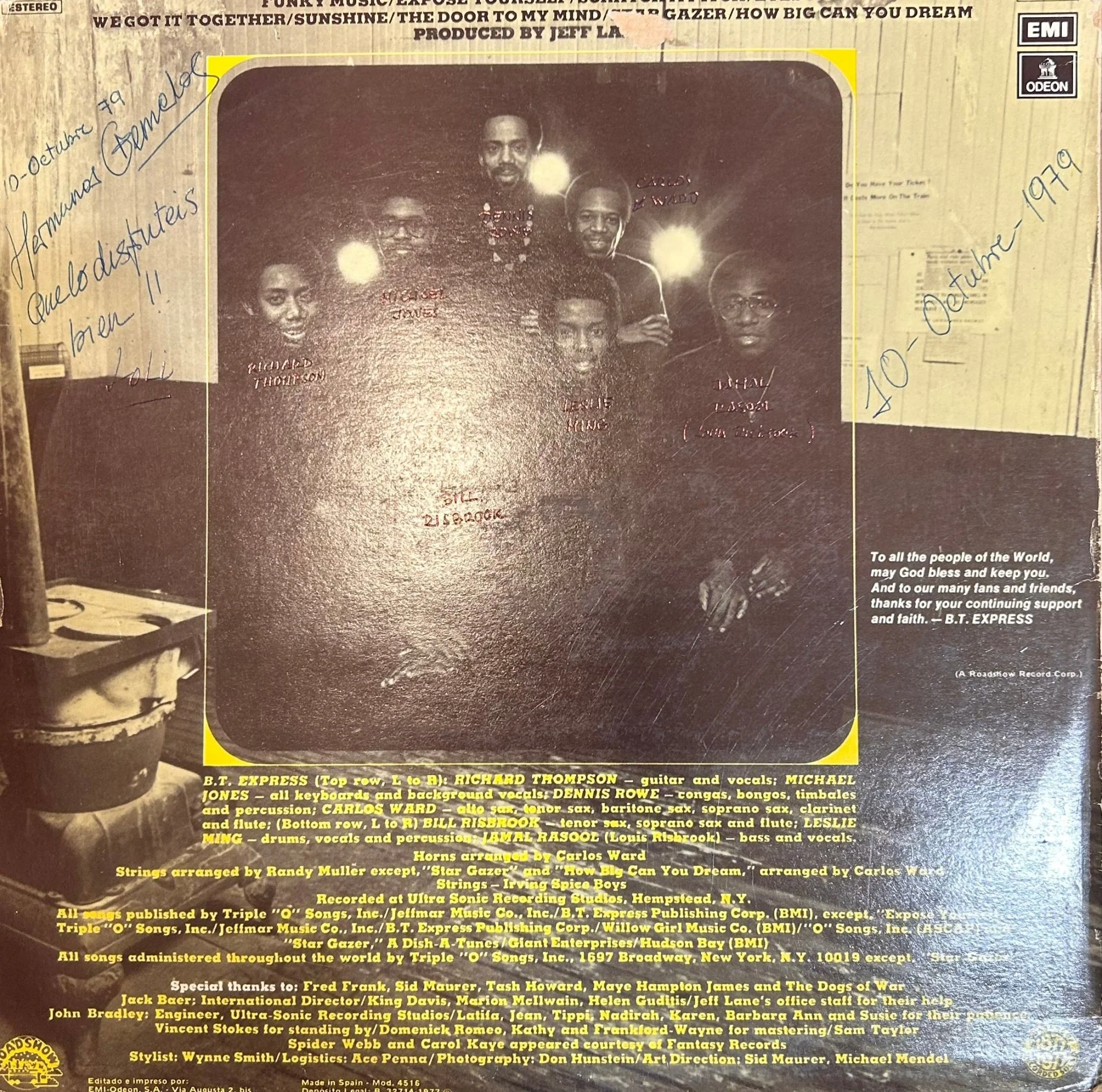 LP B.T. Express ‎– Function At The Junction = Te Esperamos En El Cruce 2ª Mano - Image 2