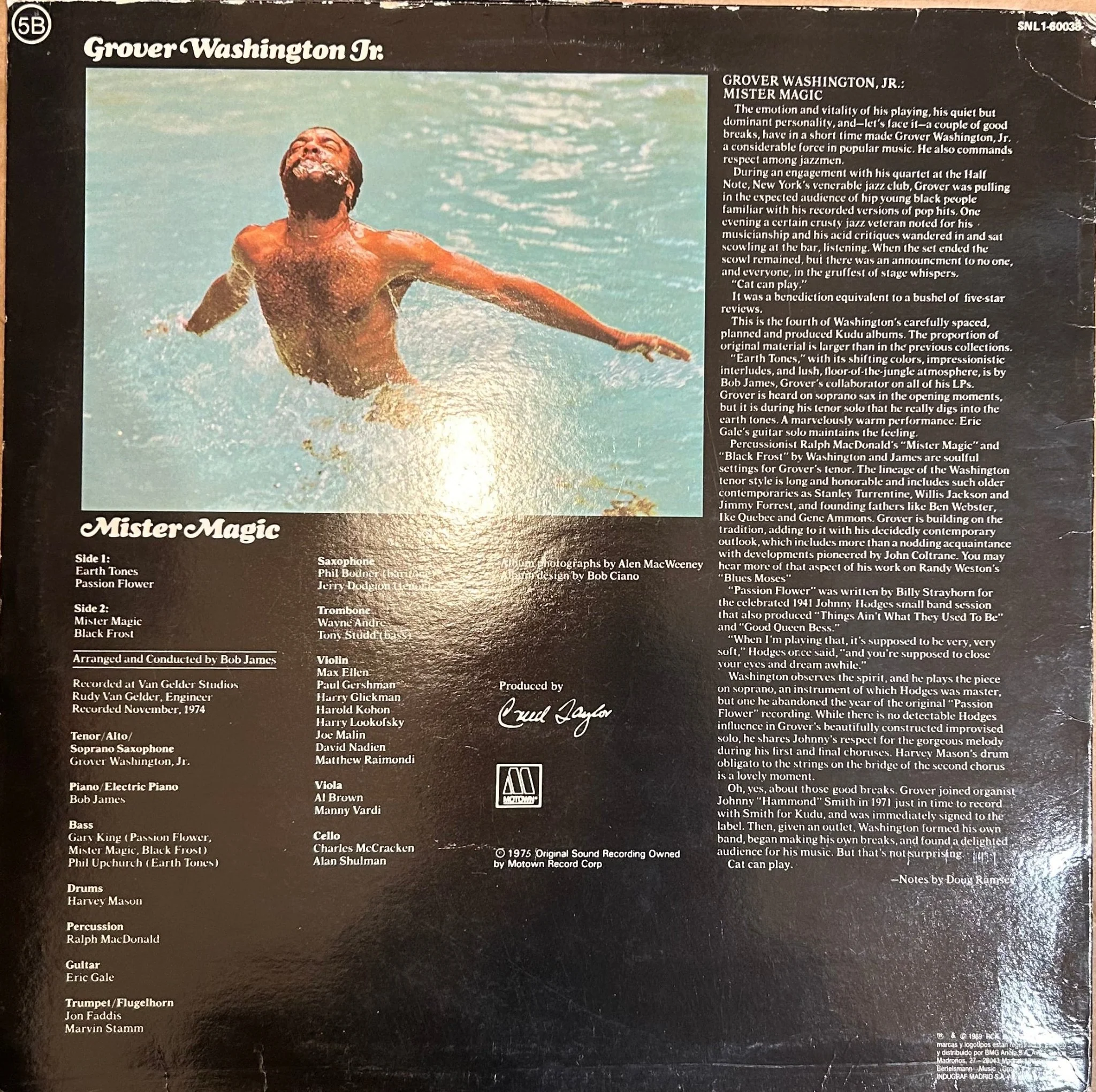 LP Grover Washington, Jr. ‎– Mister Magic 2ª Mano - Image 2