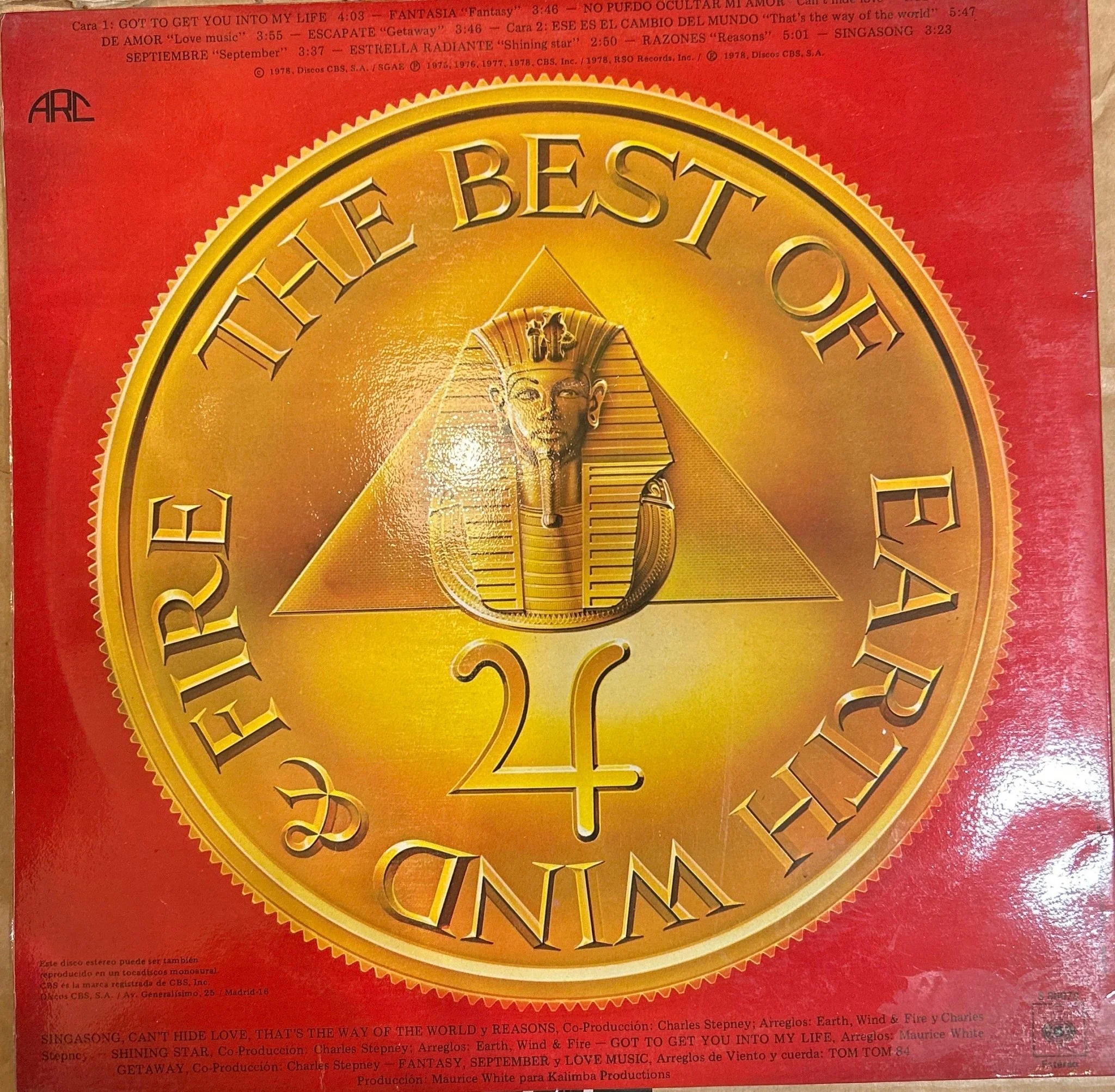 LP Earth, Wind & Fire ‎– The Best Of Earth Wind & Fire Vol. I 2ª Mano - Image 2