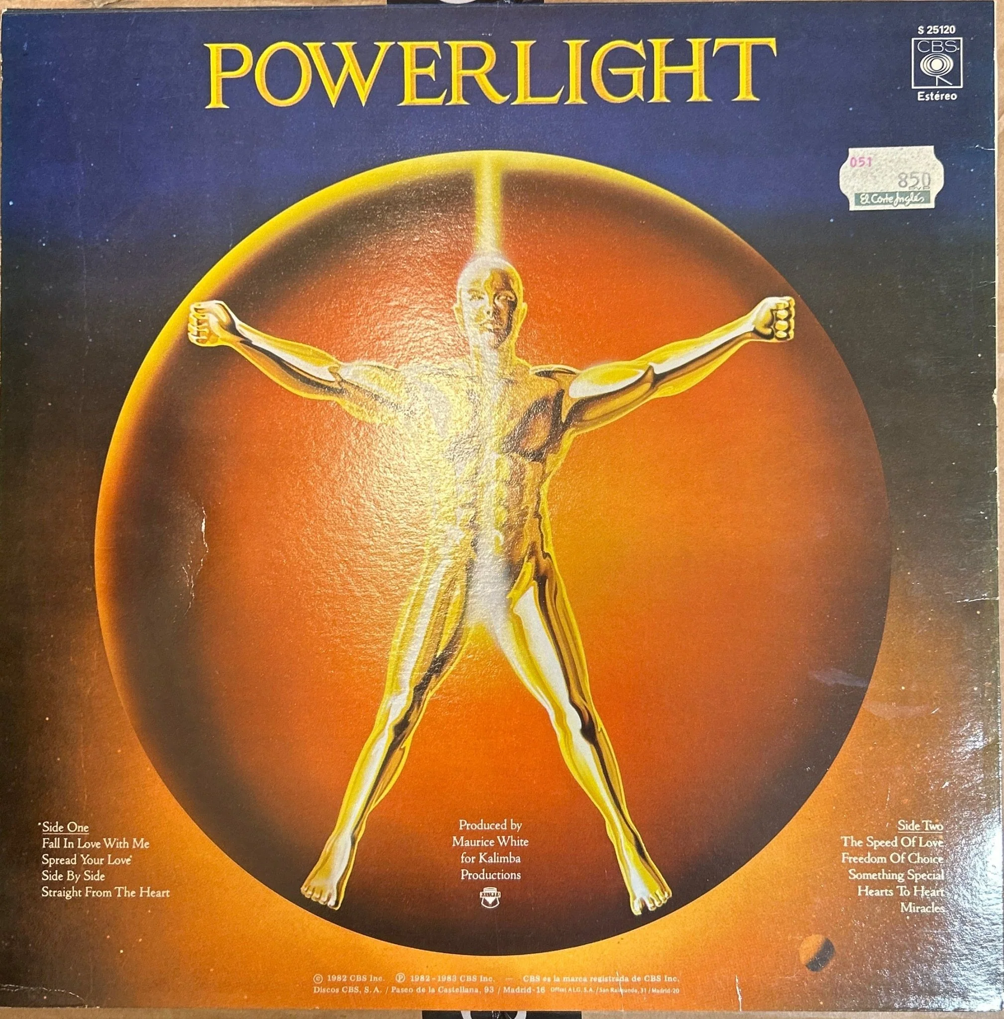 LP Earth, Wind & Fire ‎– Powerlight 2ª Mano - Image 2
