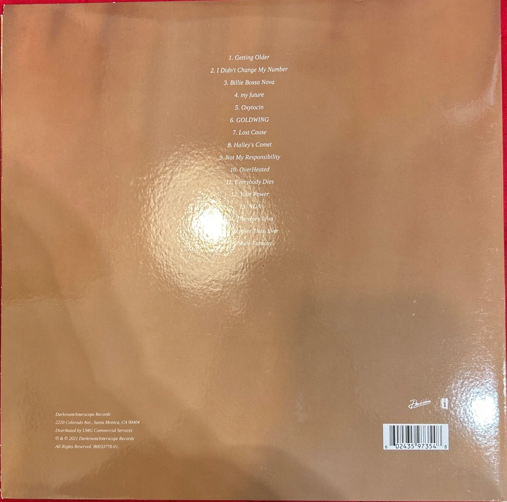 LP Billie Eilish ‎– Happier Than Ever 2ª Mano - Image 2