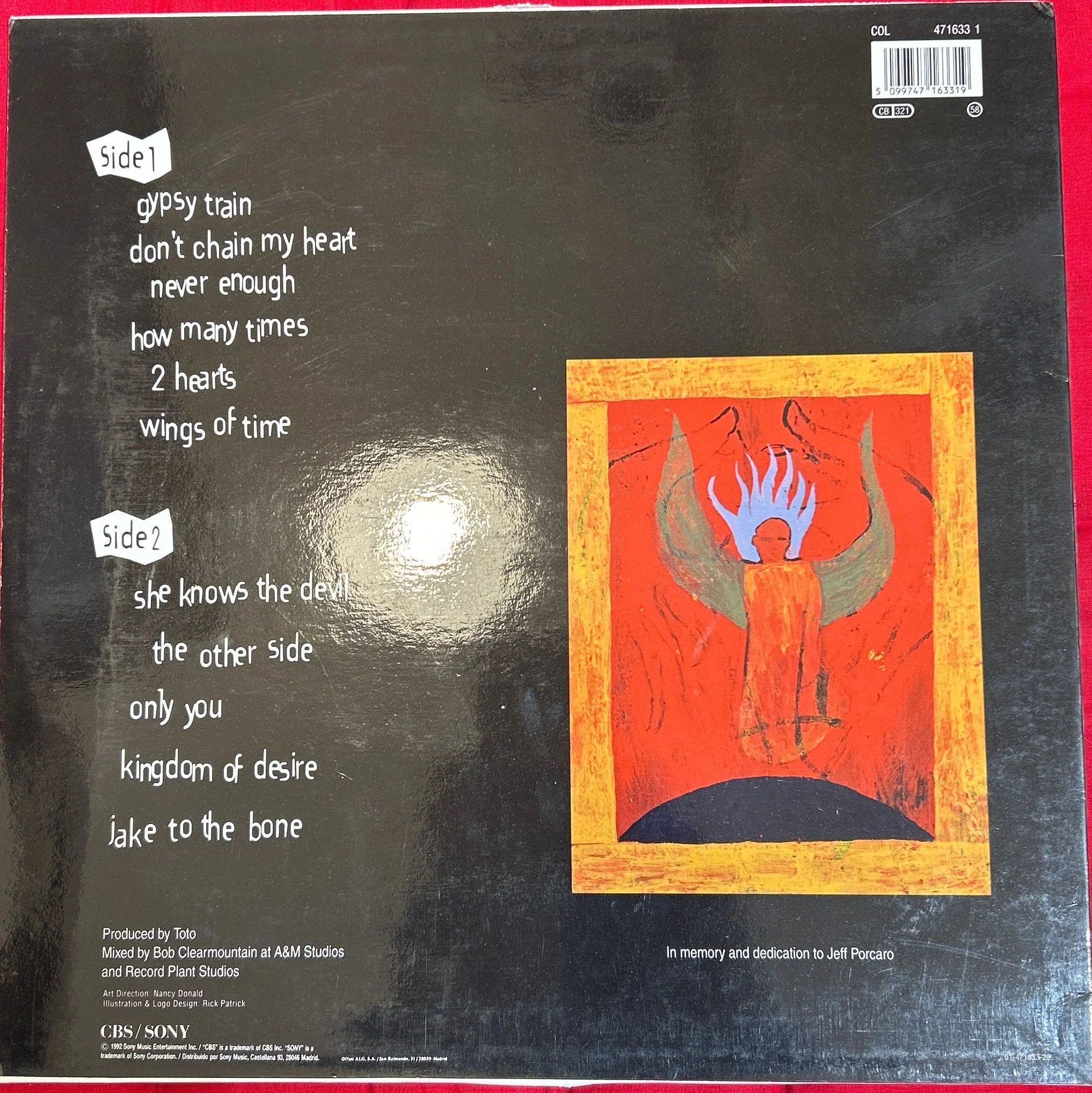 LP Toto ‎– Kingdom Of Desire 2ª mano - Image 2