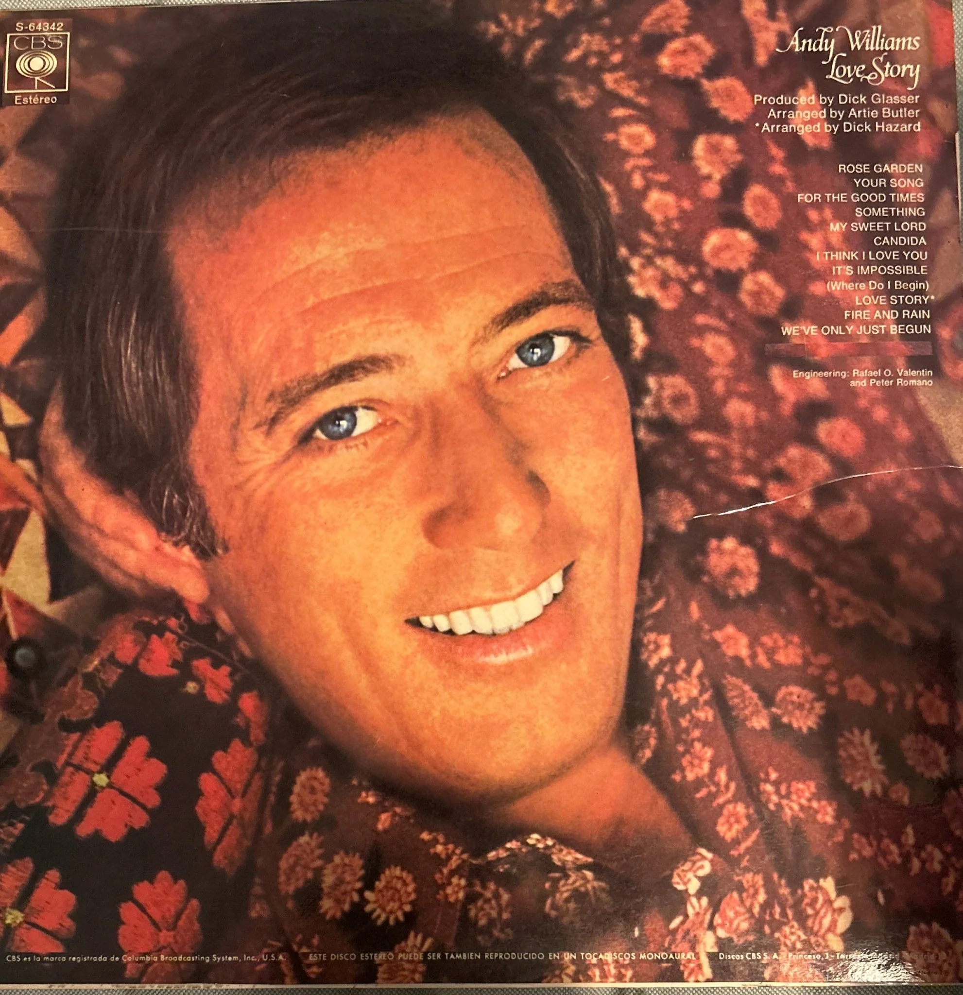LP Andy Williams ‎– Love Story 2ª mano (Producto exclusivo recogida en tienda) - Image 2