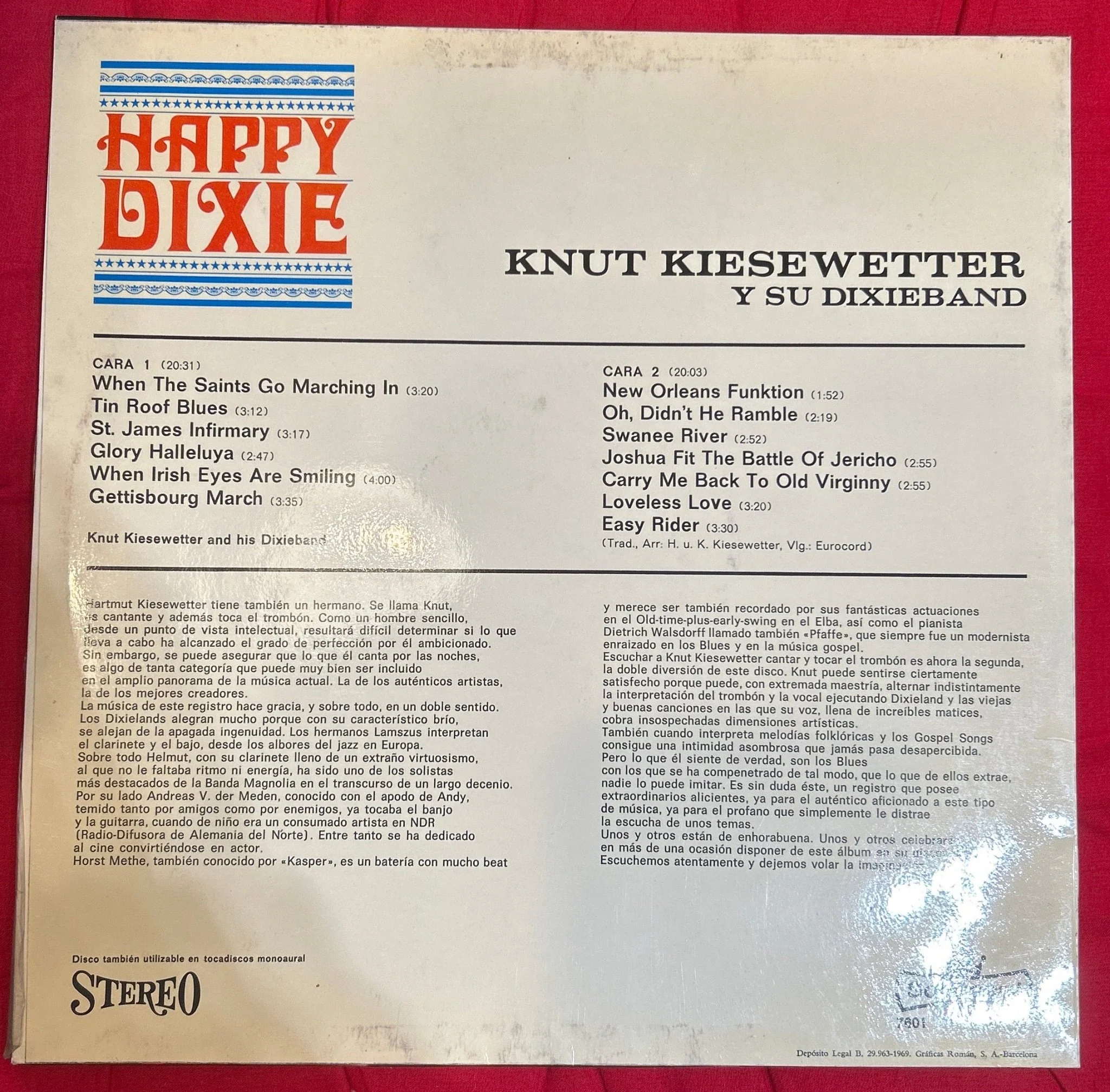 LP Knut Kiesewetter – Happy Dixie 2ª Mano - Image 2