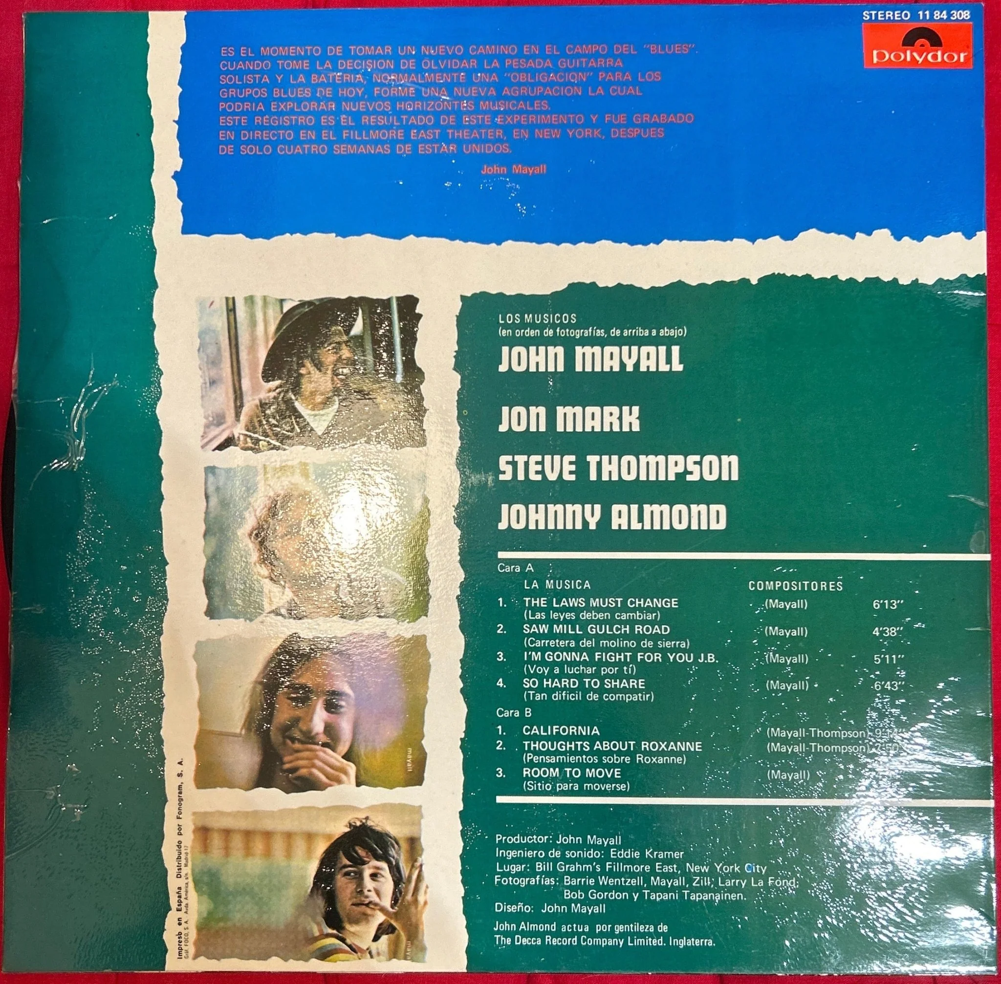 LP John Mayall ‎– The Turning Point 2ª Mano - Image 2