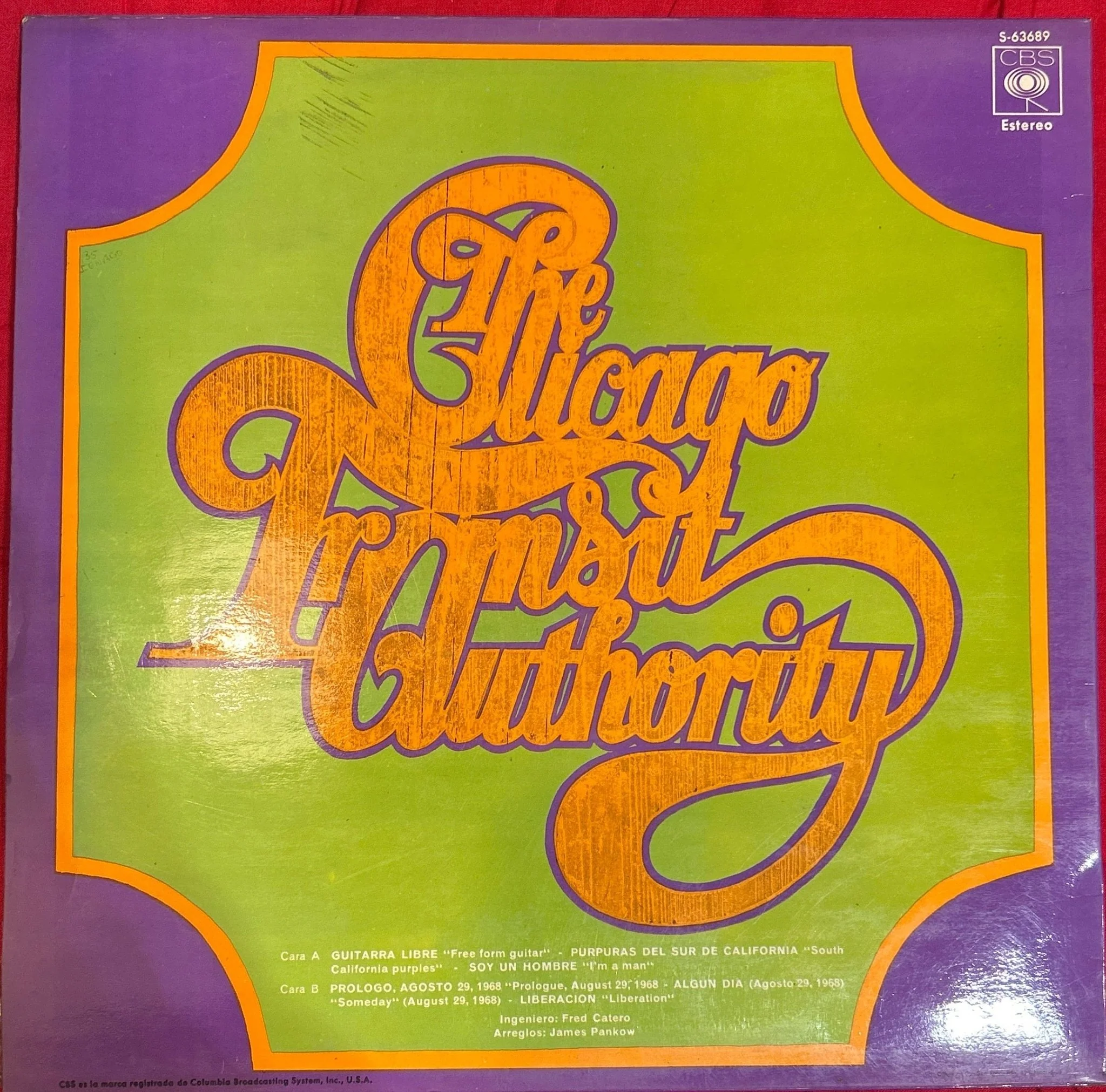 LP Chicago  ‎– Chicago Transit Authority 2ª Mano - Image 2