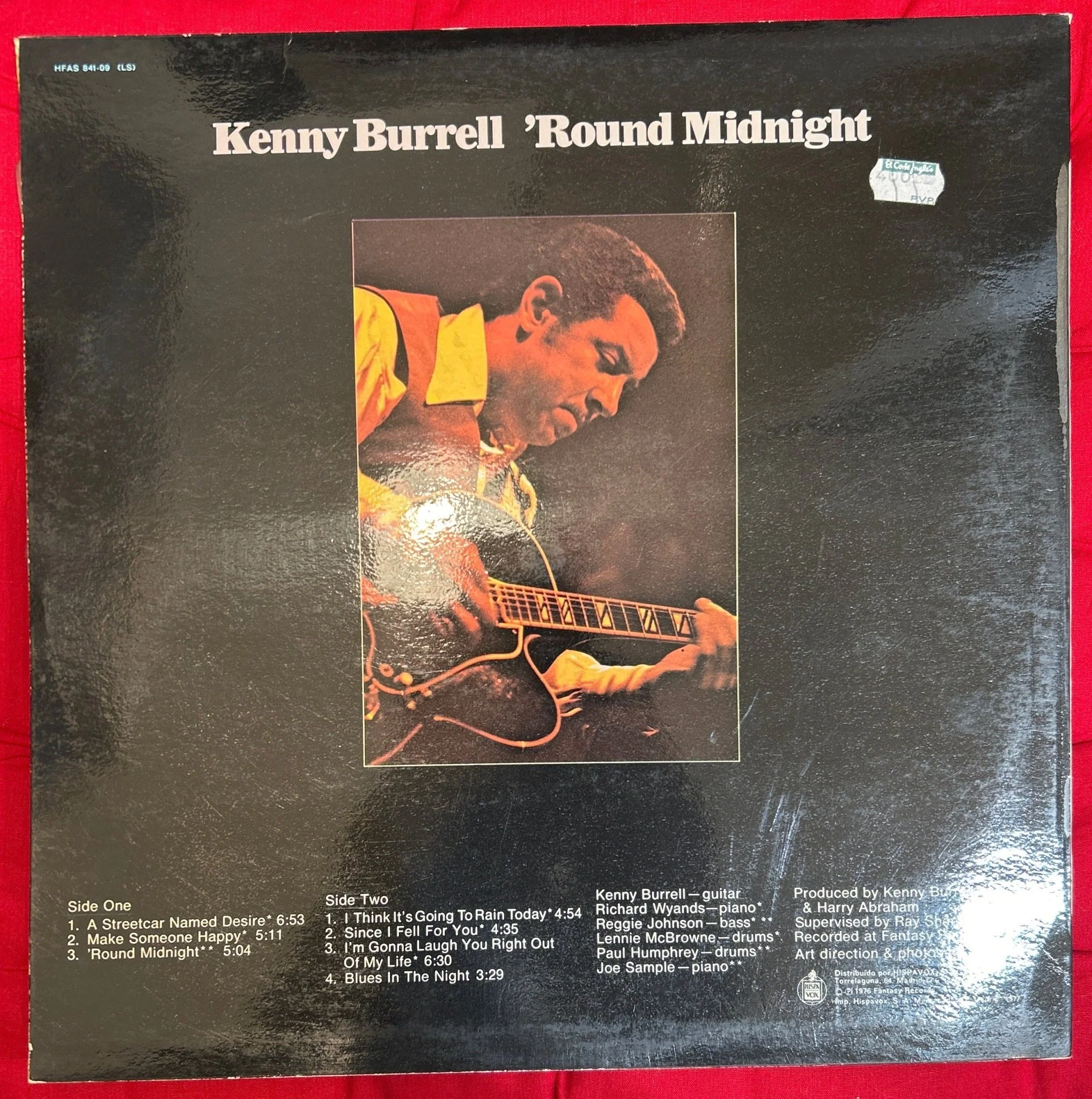 LP Kenny Burrell ‎– 'Round Midnight 2ª Mano - Image 2