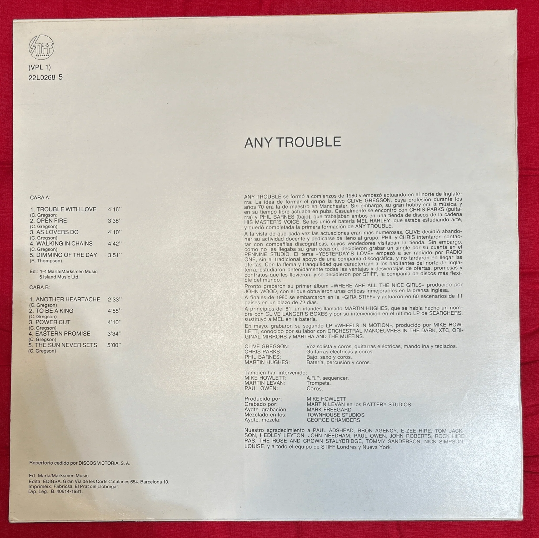 LP Any trouble - Wheels in motion (Ruedas en movimiento) 2ª Mano - Image 2