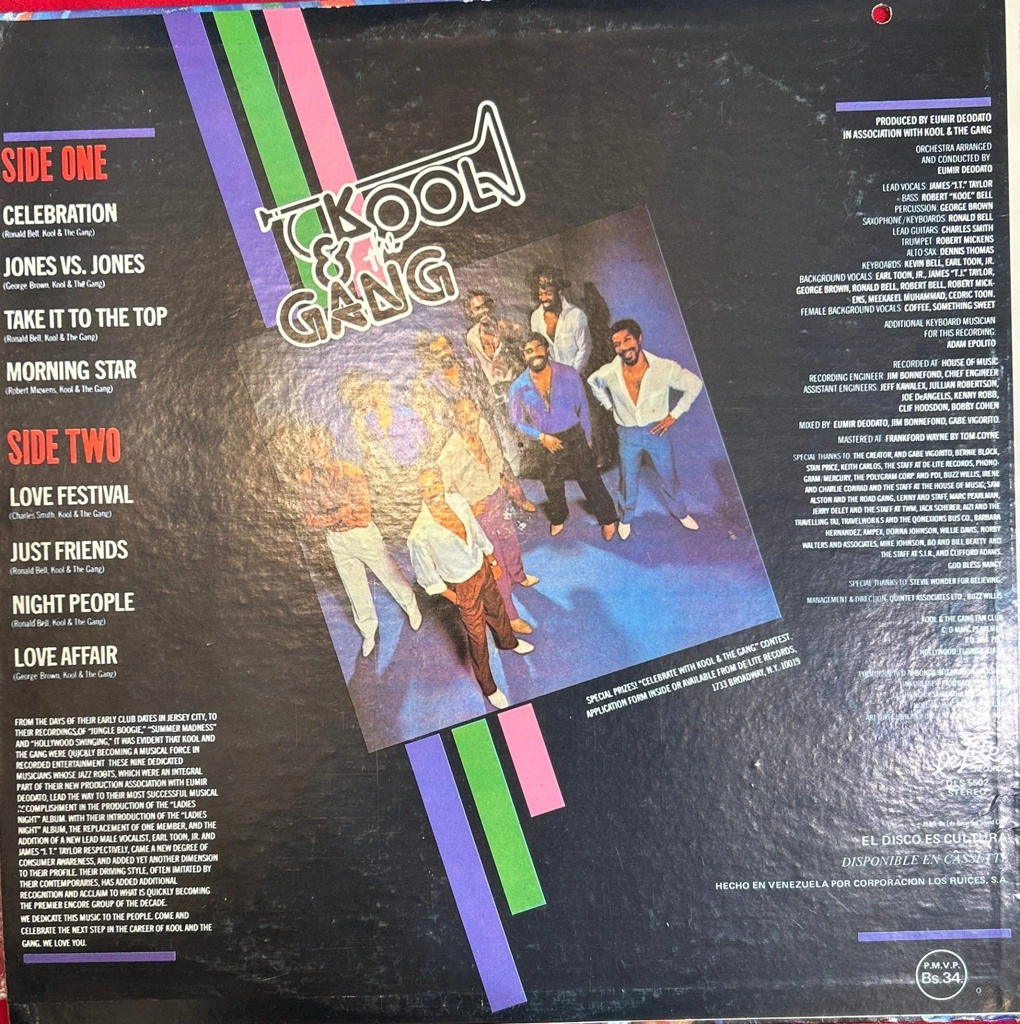 LP Kool & The Gang ‎– Celebrate! Ed. Venezolana 2ª Mano - Image 2