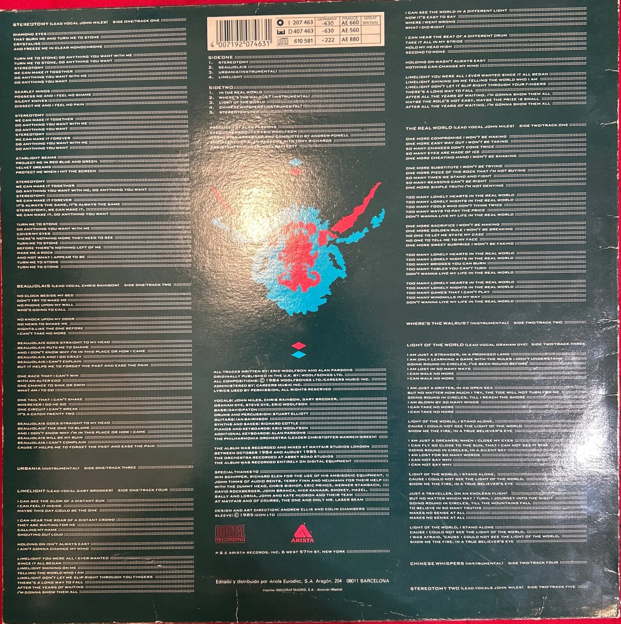 LP The Alan Parsons Project ‎– Stereotomy 2ª Mano (Producto exclusivo recogida en tienda) - Image 2