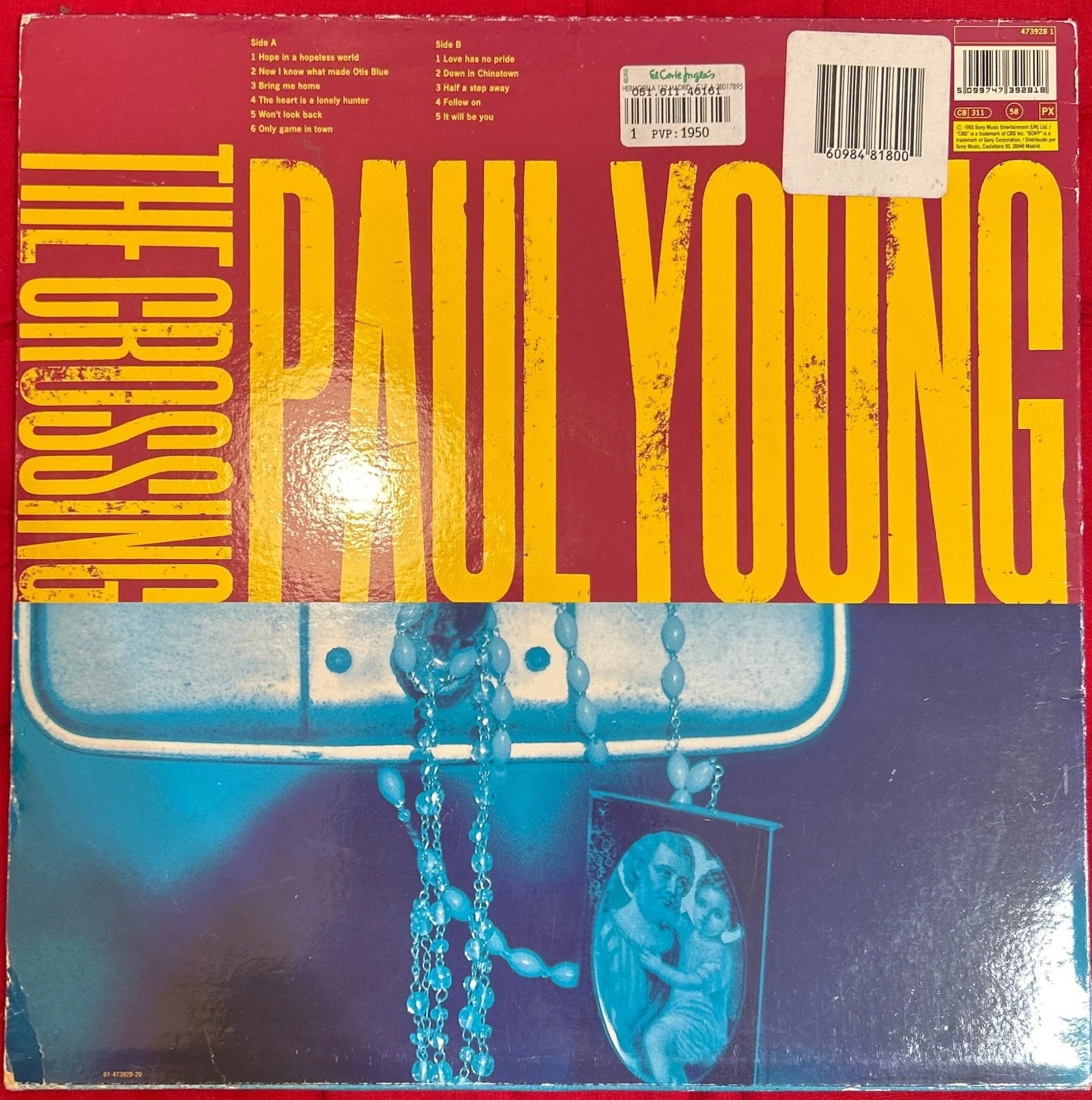 LP Paul Young ‎– The Crossing 2ª Mano - Image 2