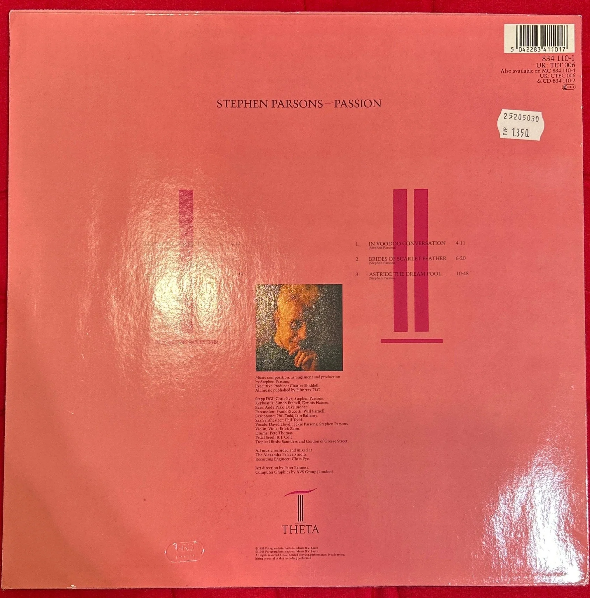 LP Stephen Parsons – Passion  2ª Mano - Image 2