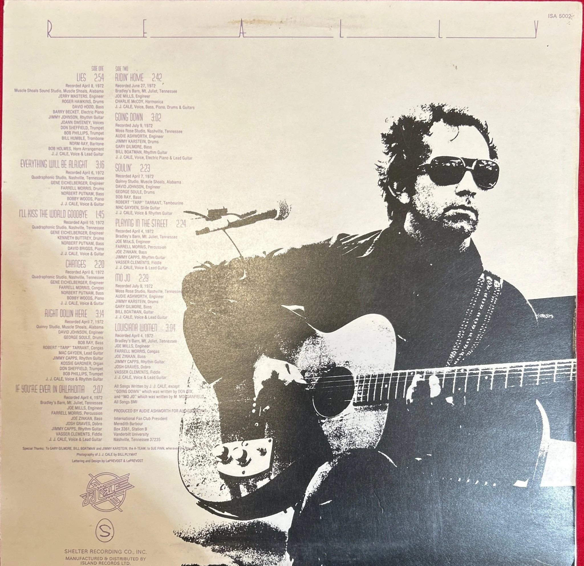 LP J.J. Cale ‎– Really Ed. UK 2ª Mano - Image 2