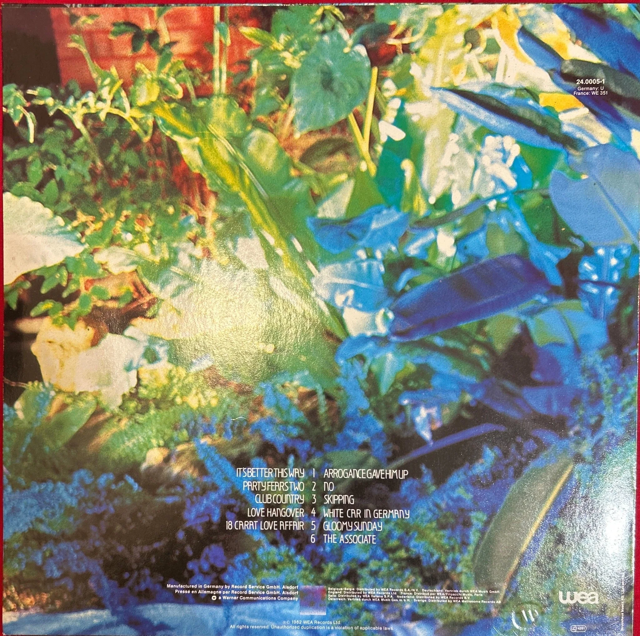 LP The Associates ‎– Sulk 2ª Mano - Image 2