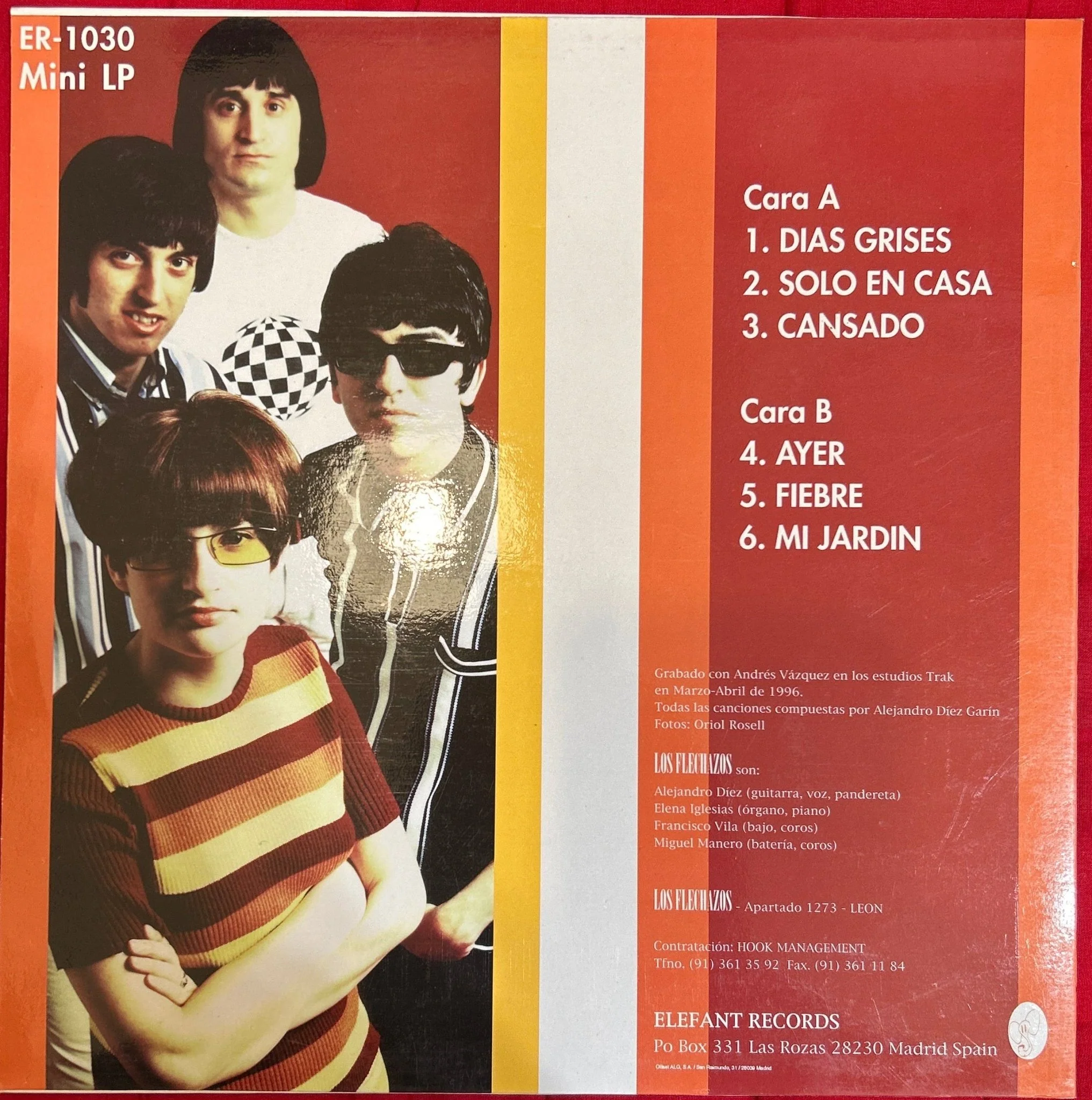 LP Los Flechazos ‎– Días Grises 2ª mano - Image 2