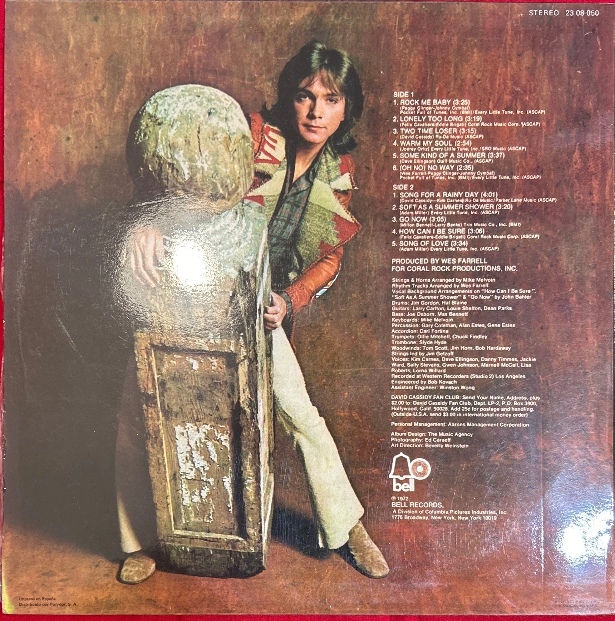 LP David Cassidy ‎– Rock Me Baby 2ª Mano - Image 2