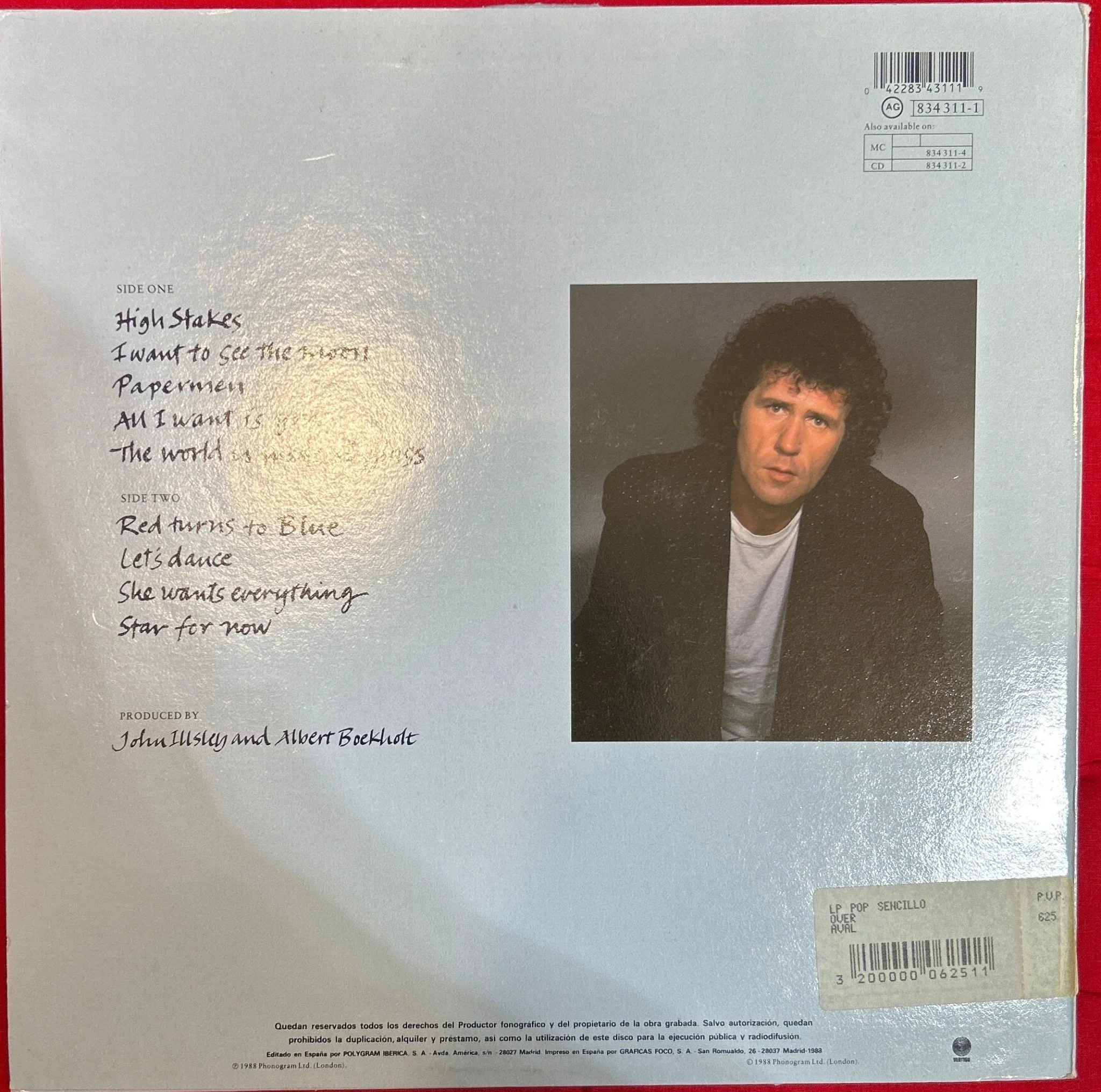 LP John Illsley ‎– Glass 2ª Mano - Image 2