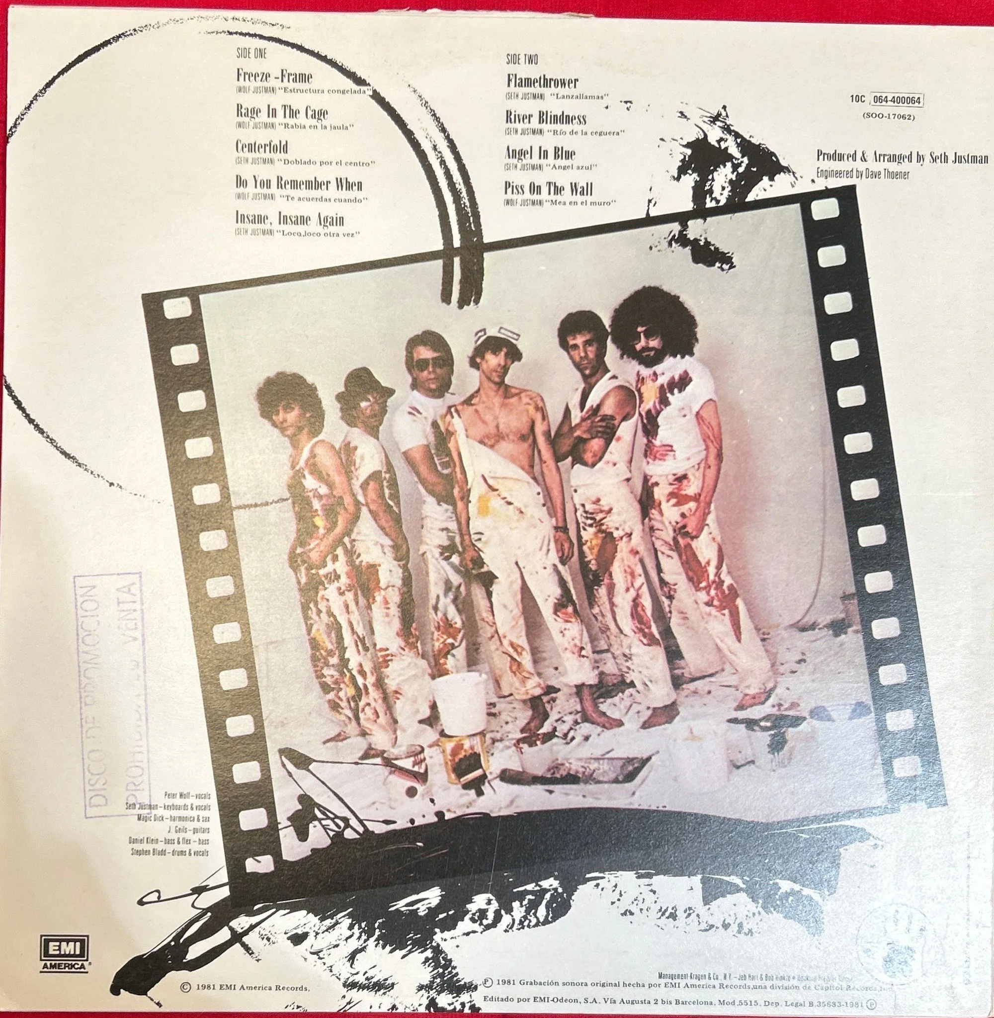 LP The J. Geils Band – Freeze-Frame = Estructura Congelada 2ª mano - Image 2