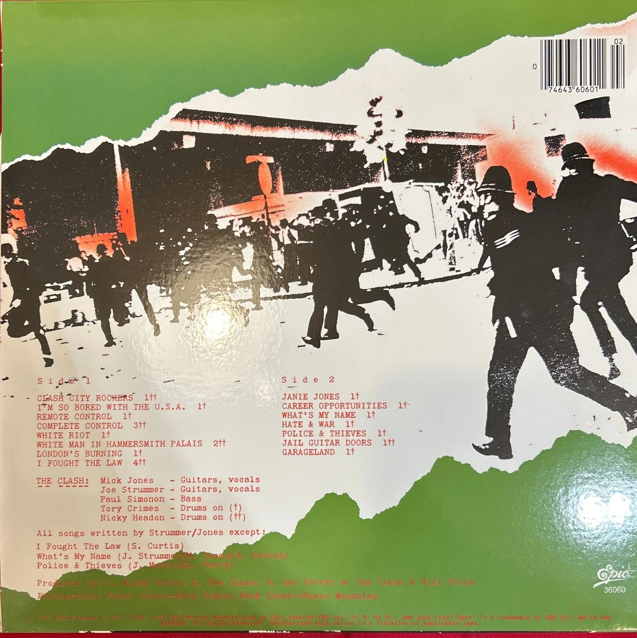 LP The Clash ‎– The Clash Ed. Americana 2ª Mano - Image 2