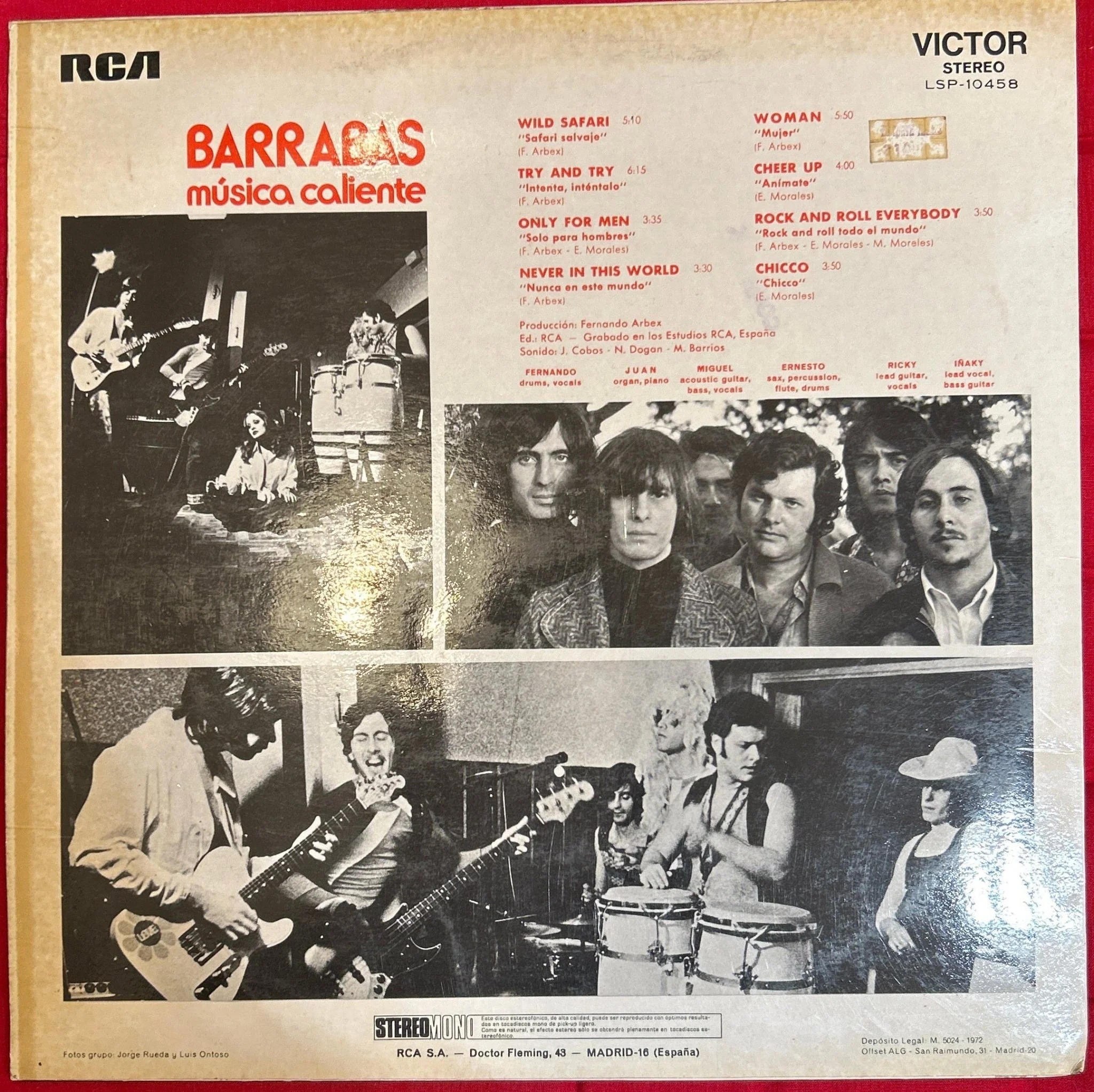 LP Barrabas ‎– Barrabas 2ª Mano - Image 2