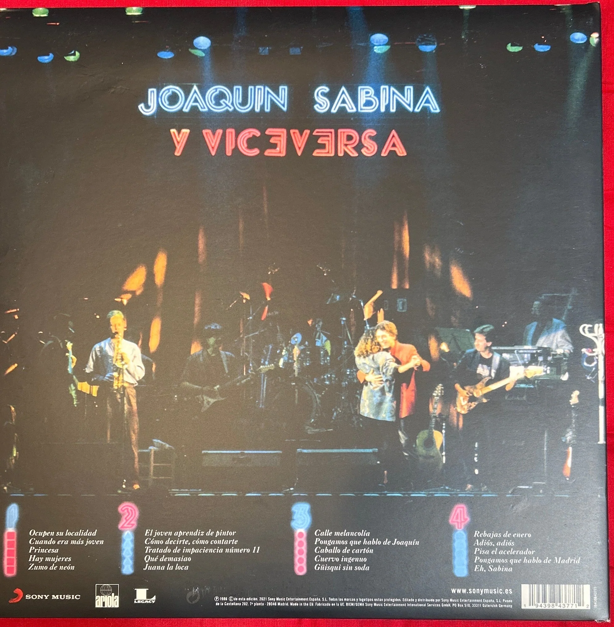 LP Joaquín Sabina Y Viceversa ‎– En Directo 2ª Mano - Image 2
