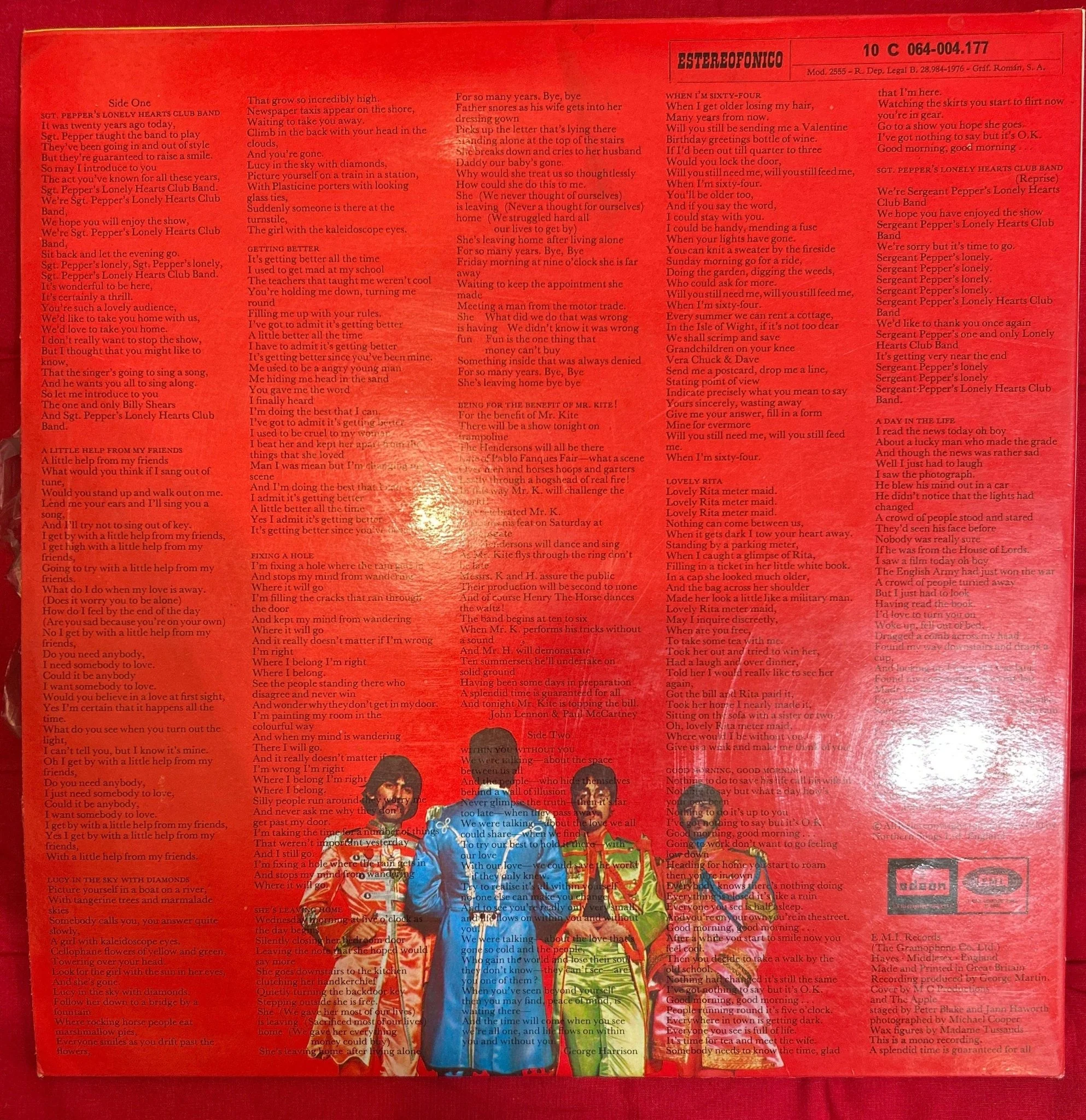 LP  The Beatles ‎– Sgt. Pepper's Lonely Hearts Club Band 2ª Mano - Image 2