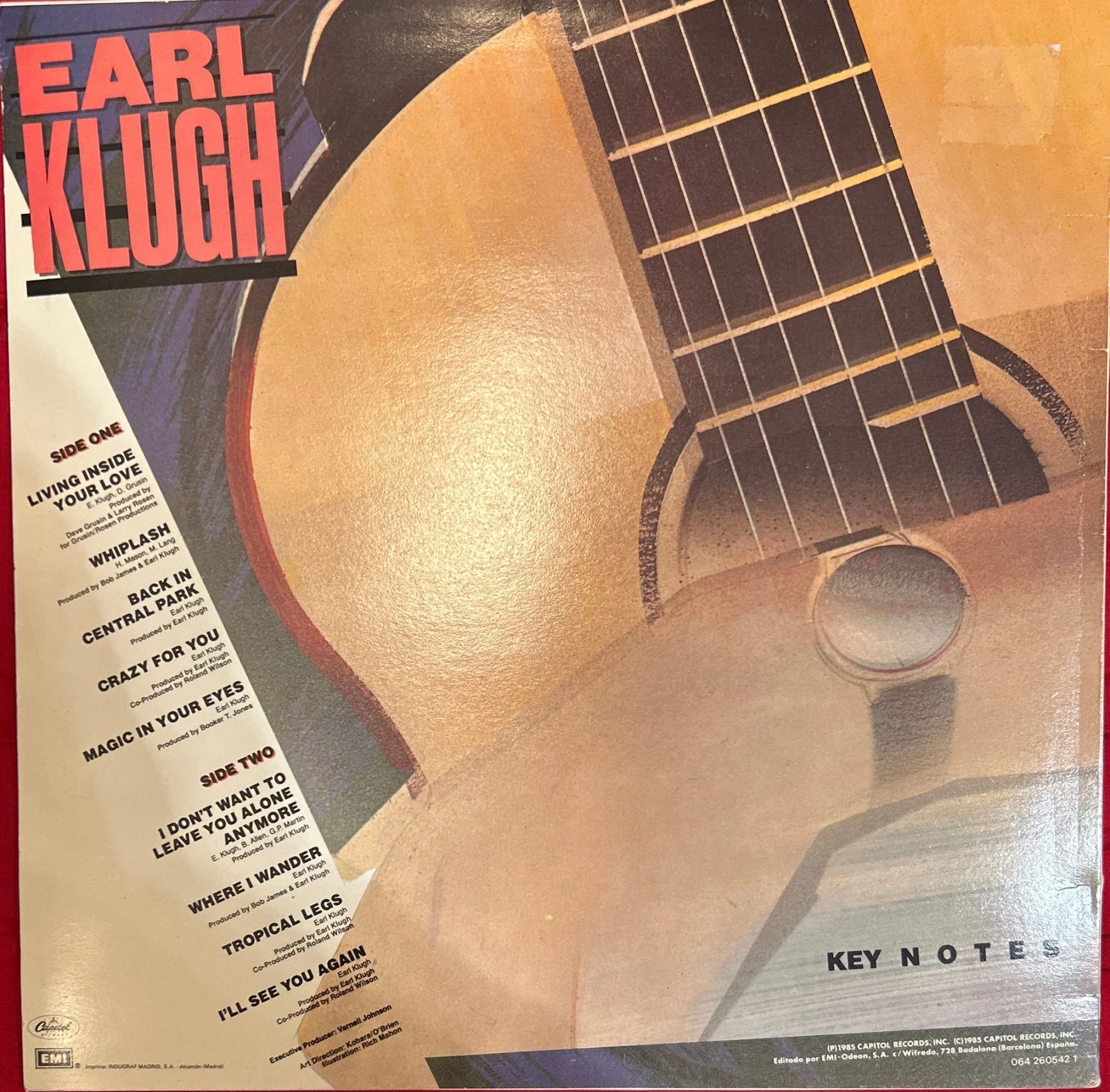 LP Earl Klugh ‎– Key Notes 2ª Mano - Image 2