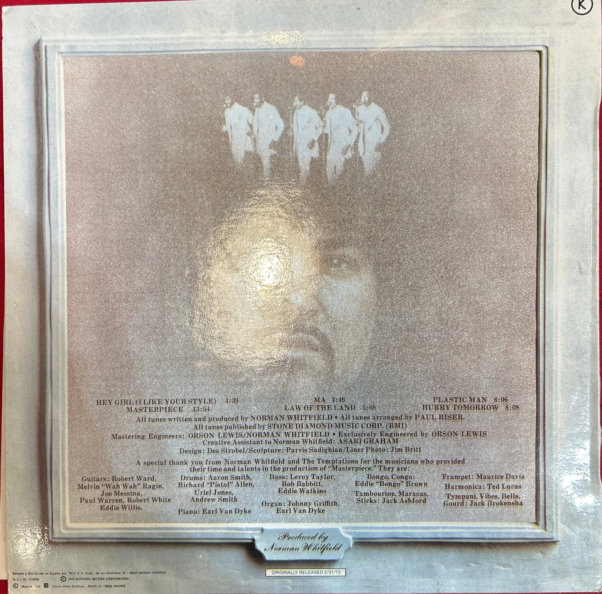 LP The Temptations – Masterpiece 2ª mano - Image 2