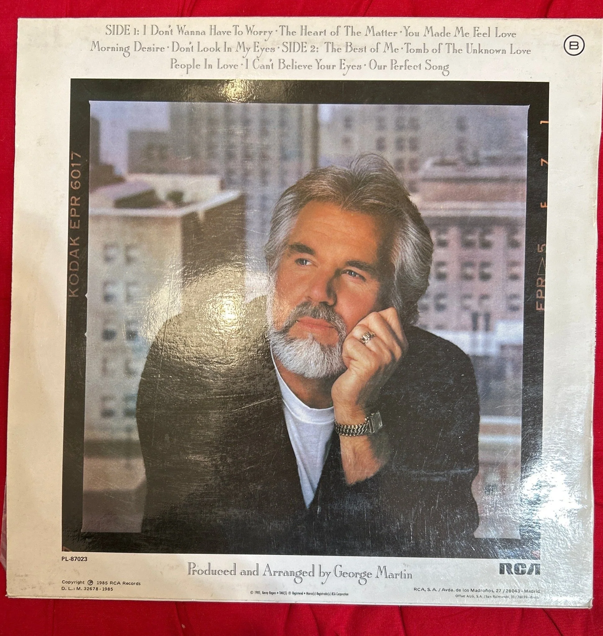 LP Kenny Rogers ‎– The Heart Of The Matter 2ª Mano (Producto exclusivo recogida en tienda) - Image 2
