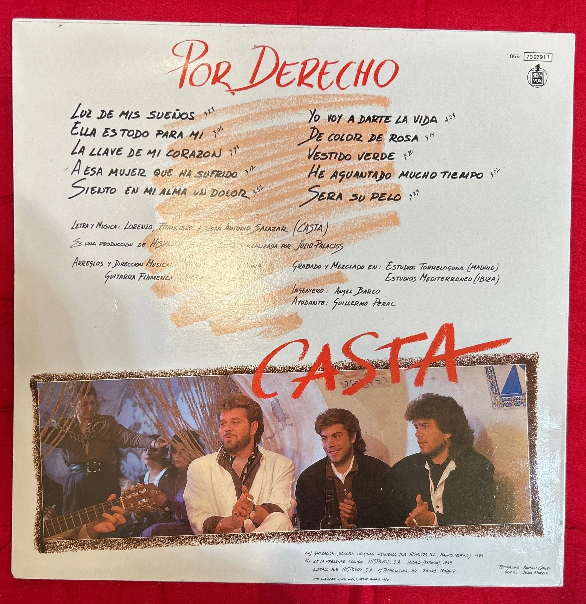 LP Casta ‎– Por Derecho 2ª Mano - Image 2