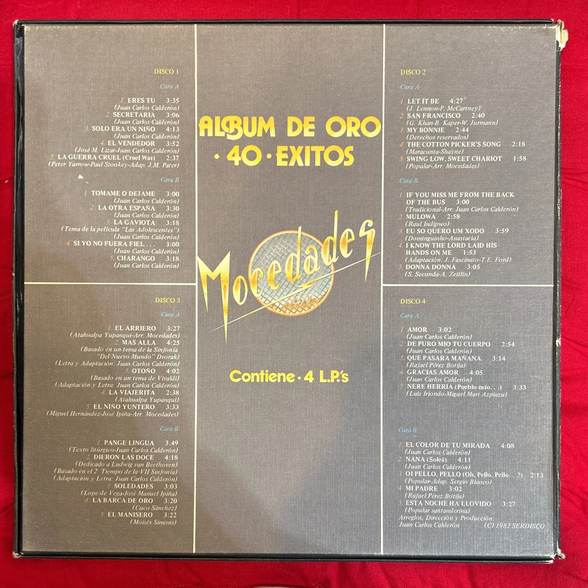 LP Mocedades – Album De Oro. 40 Exitos 2ª Mano - Image 2