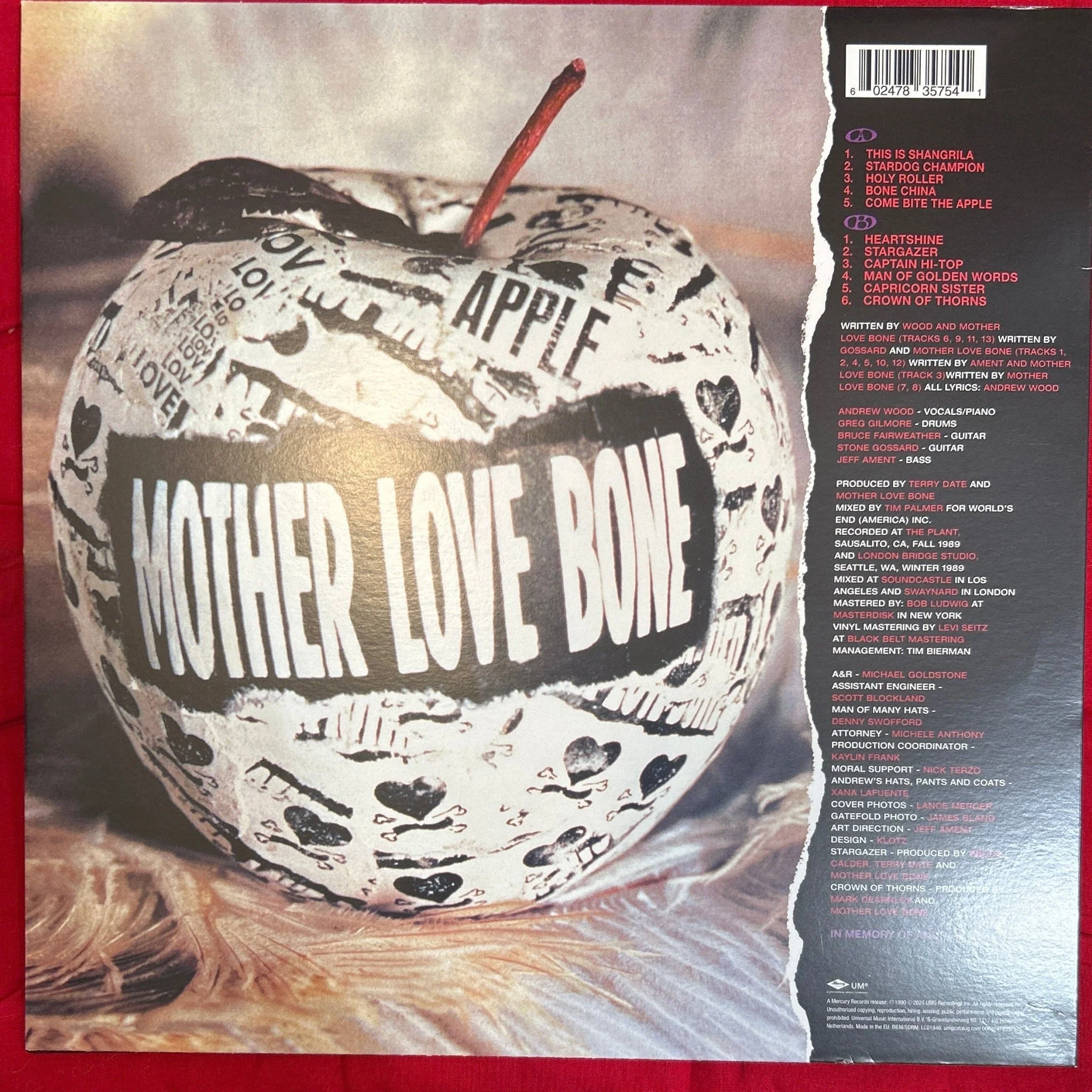 LP Mother Love Bone ‎– Apple 2ª mano - Image 2