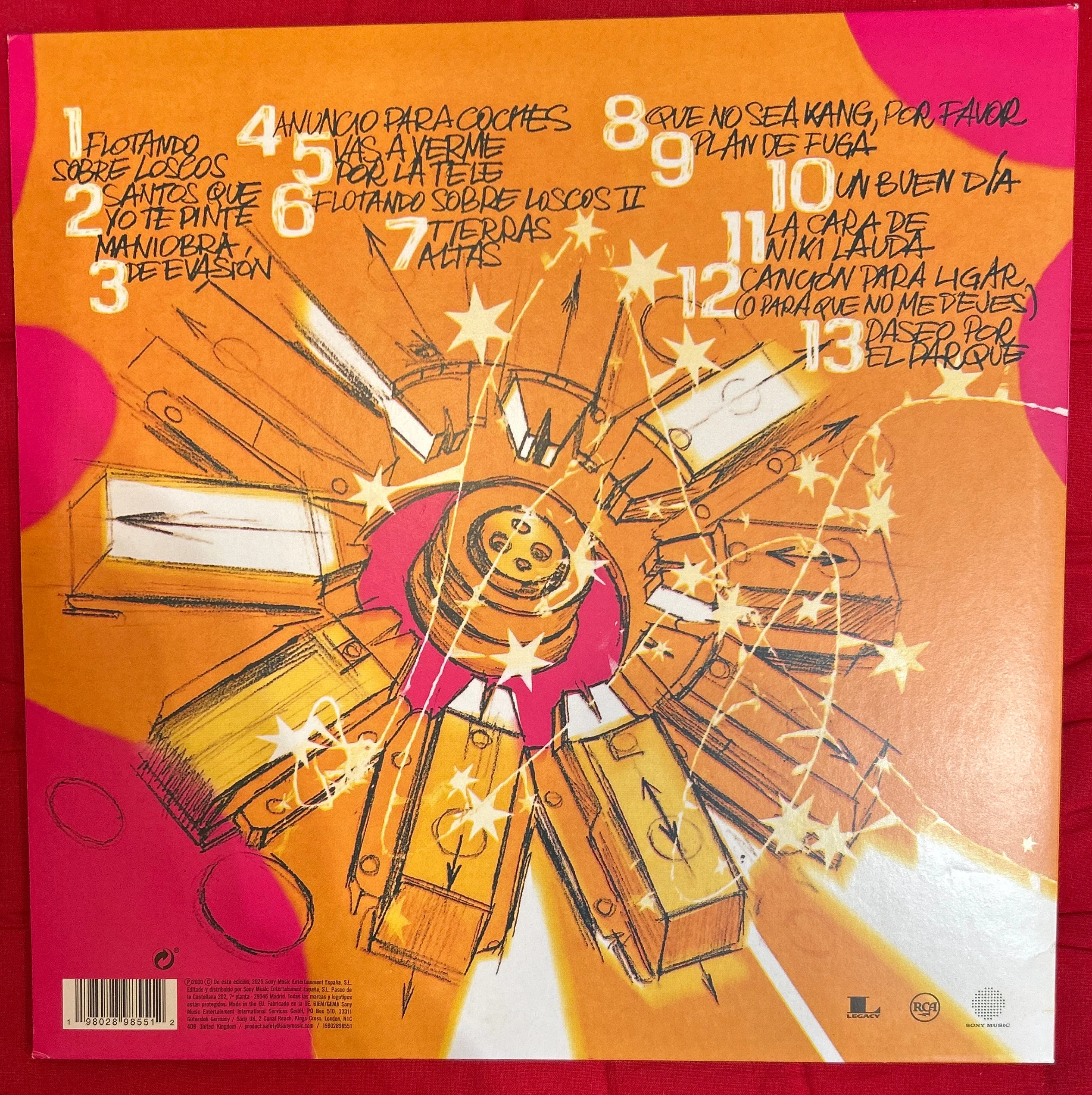LP Los Planetas ‎– Unidad De Desplazamiento 2ª Mano - Image 2