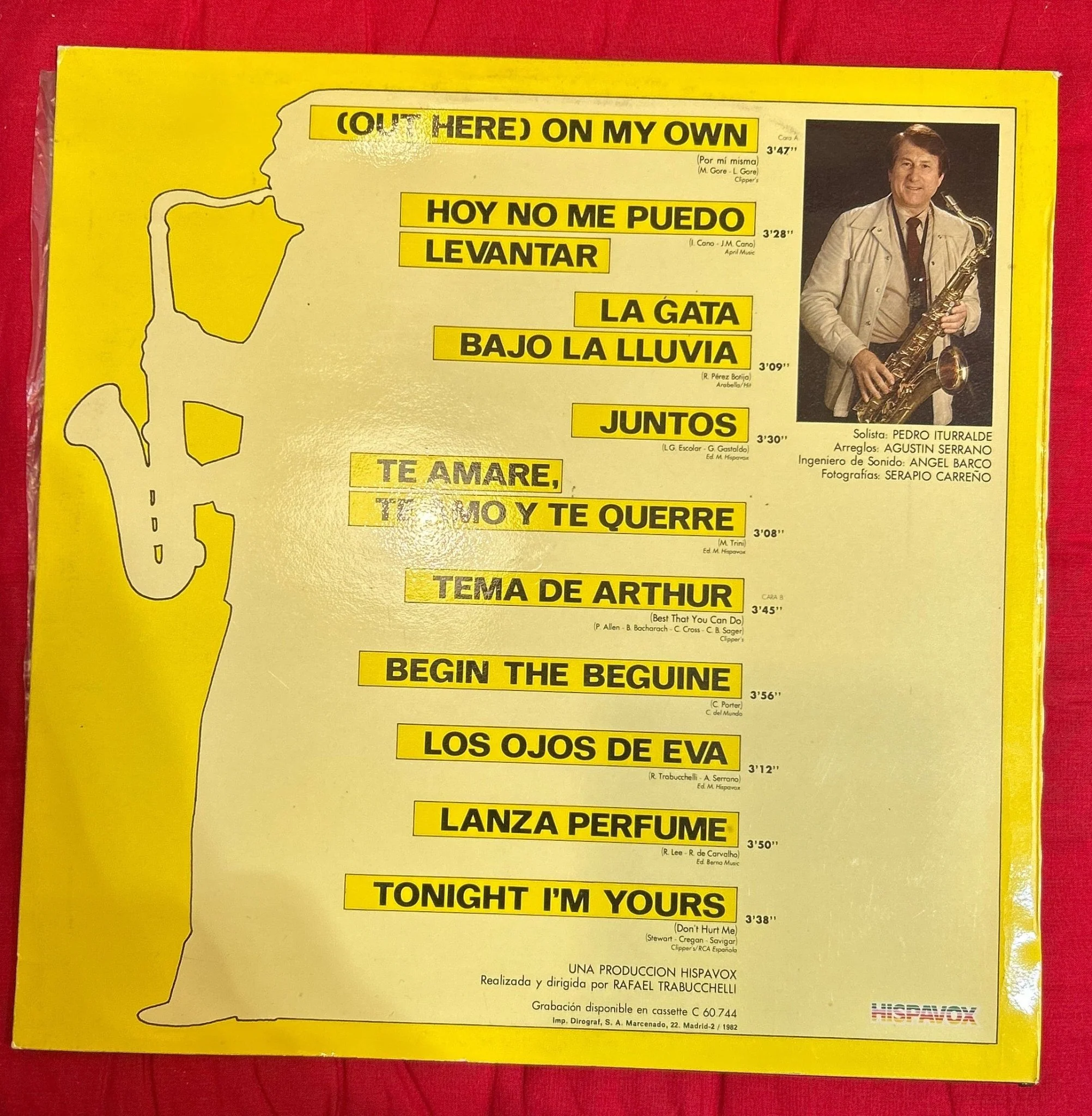 LP Pedro Iturralde ‎– Los Ojos De Eva 2ª Mano - Image 2