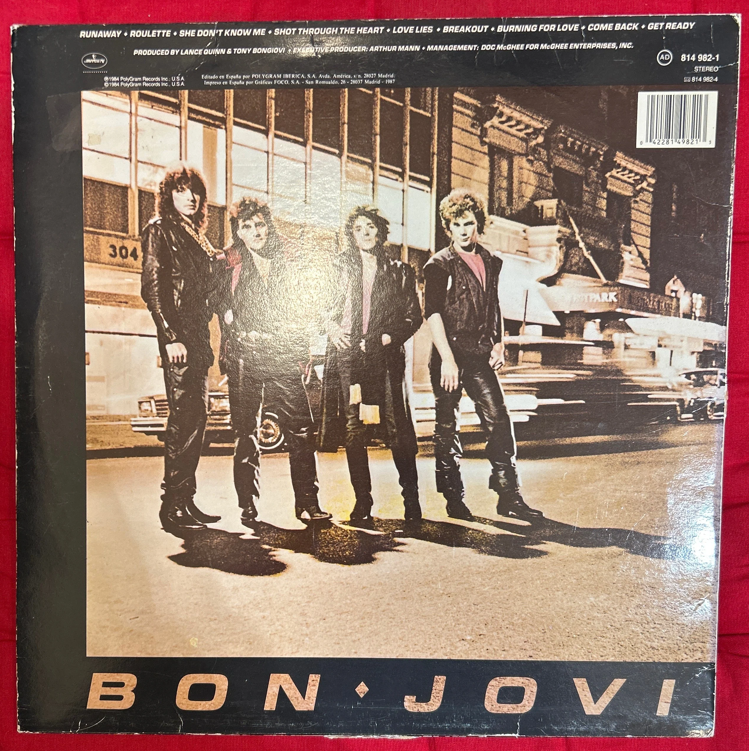 LP Bon Jovi ‎– Bon Jovi 2ª Mano - Image 2