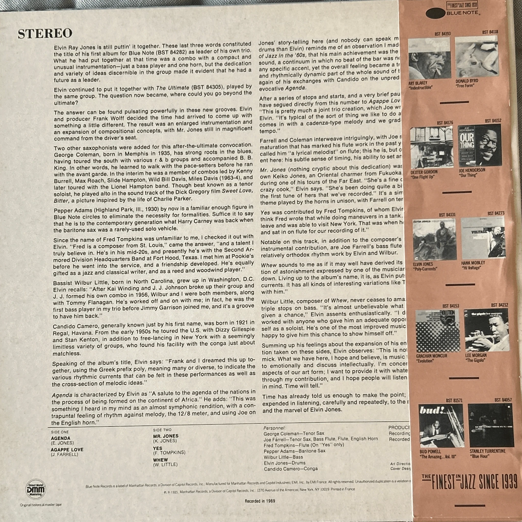 LP Elvin Jones ‎– Poly-Currents 2ª Mano - Image 2
