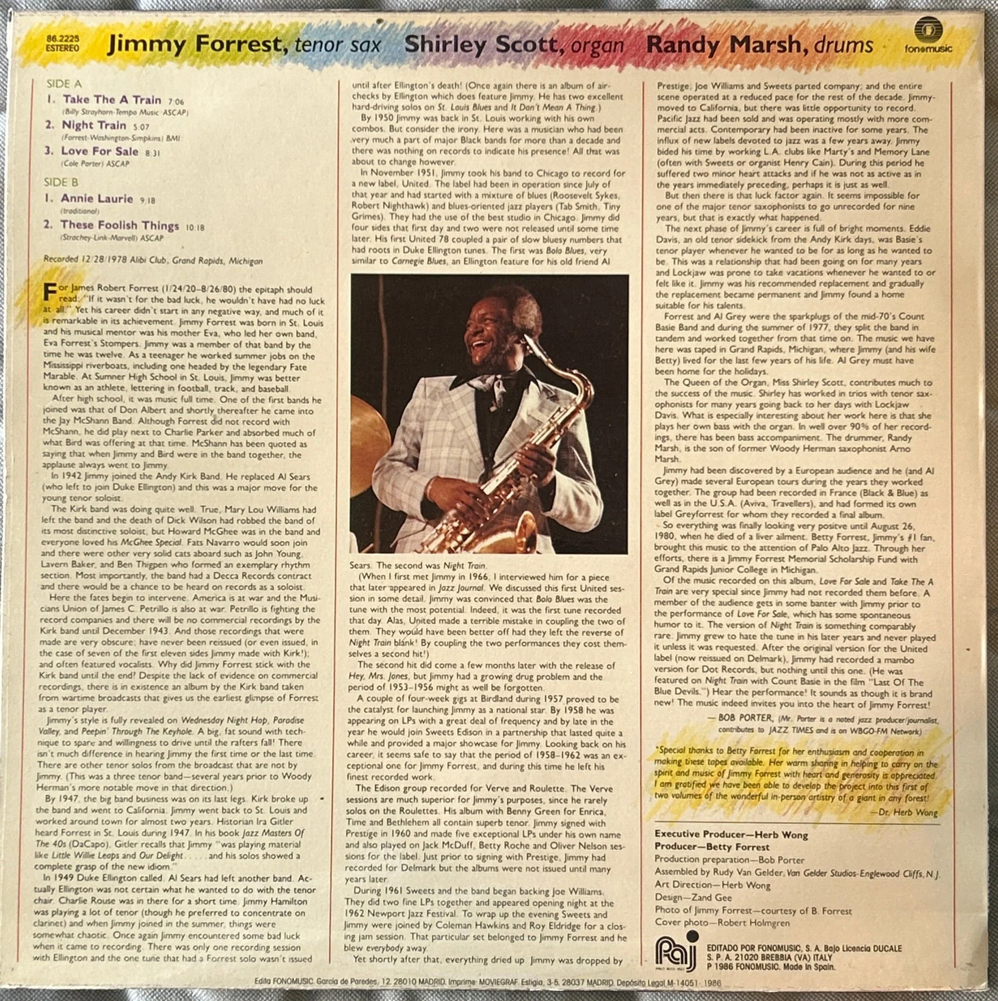 LP Jimmy Forrest ‎– Heart Of The Forrest 2ª Mano - Image 2