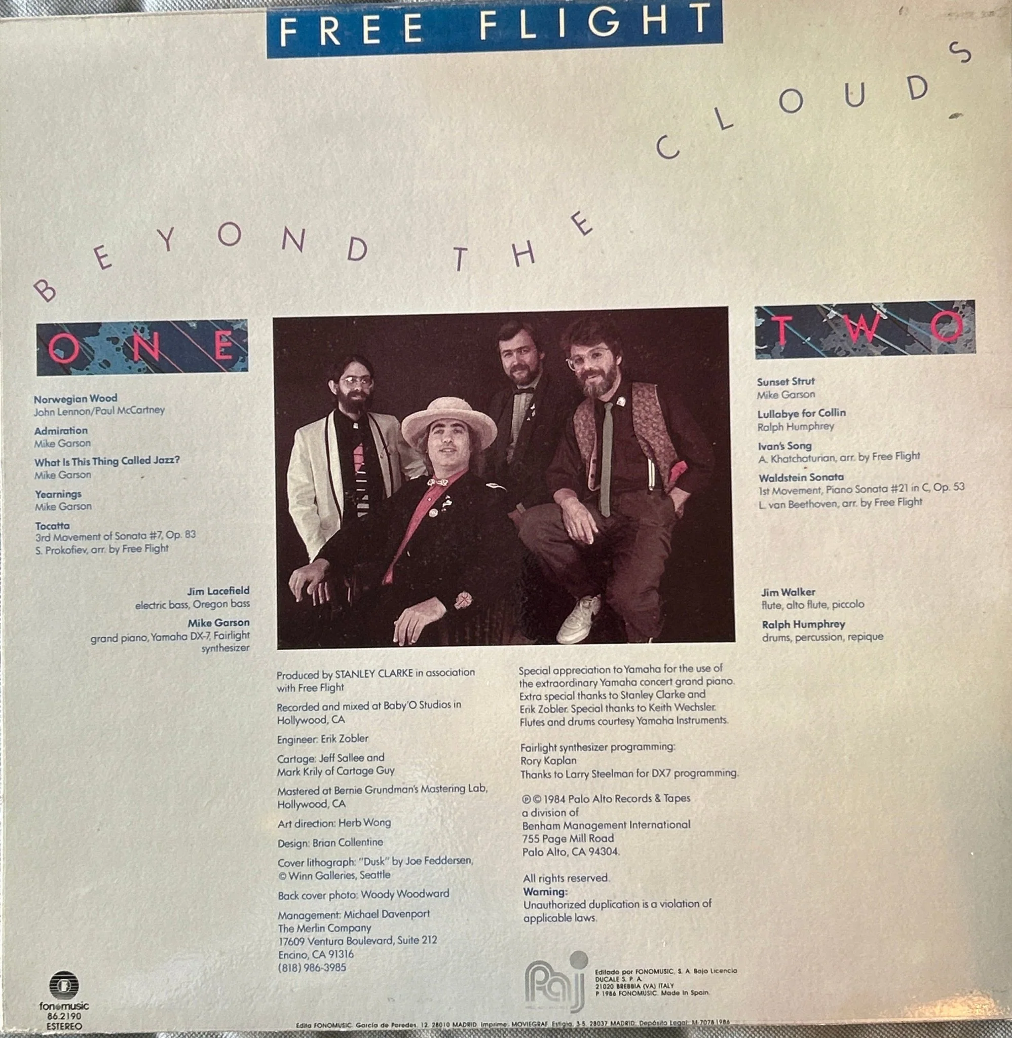 LP Free Flight ‎– Beyond The Clouds 2ª Mano - Image 2