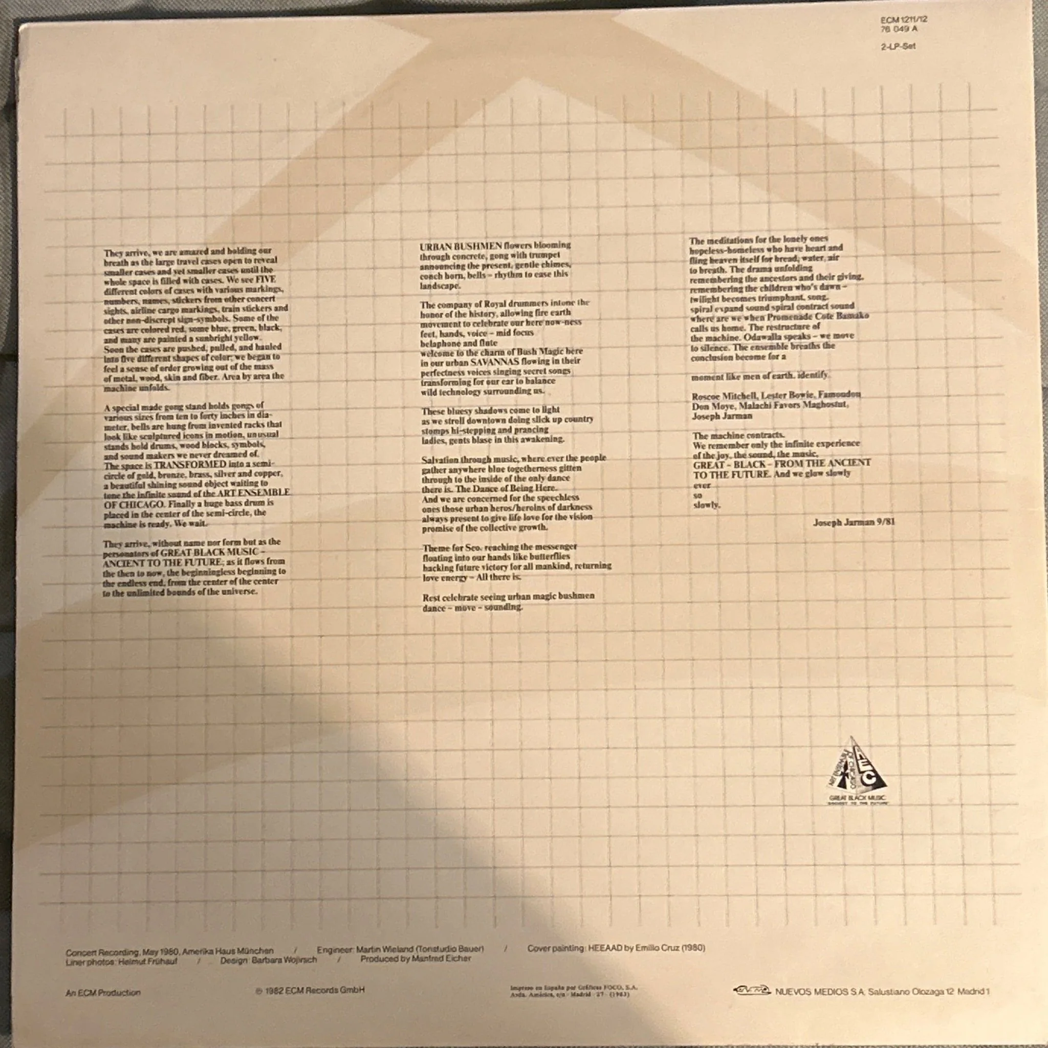 LP The Art Ensemble Of Chicago ‎– Urban Bushmen 2ª Mano - Image 2