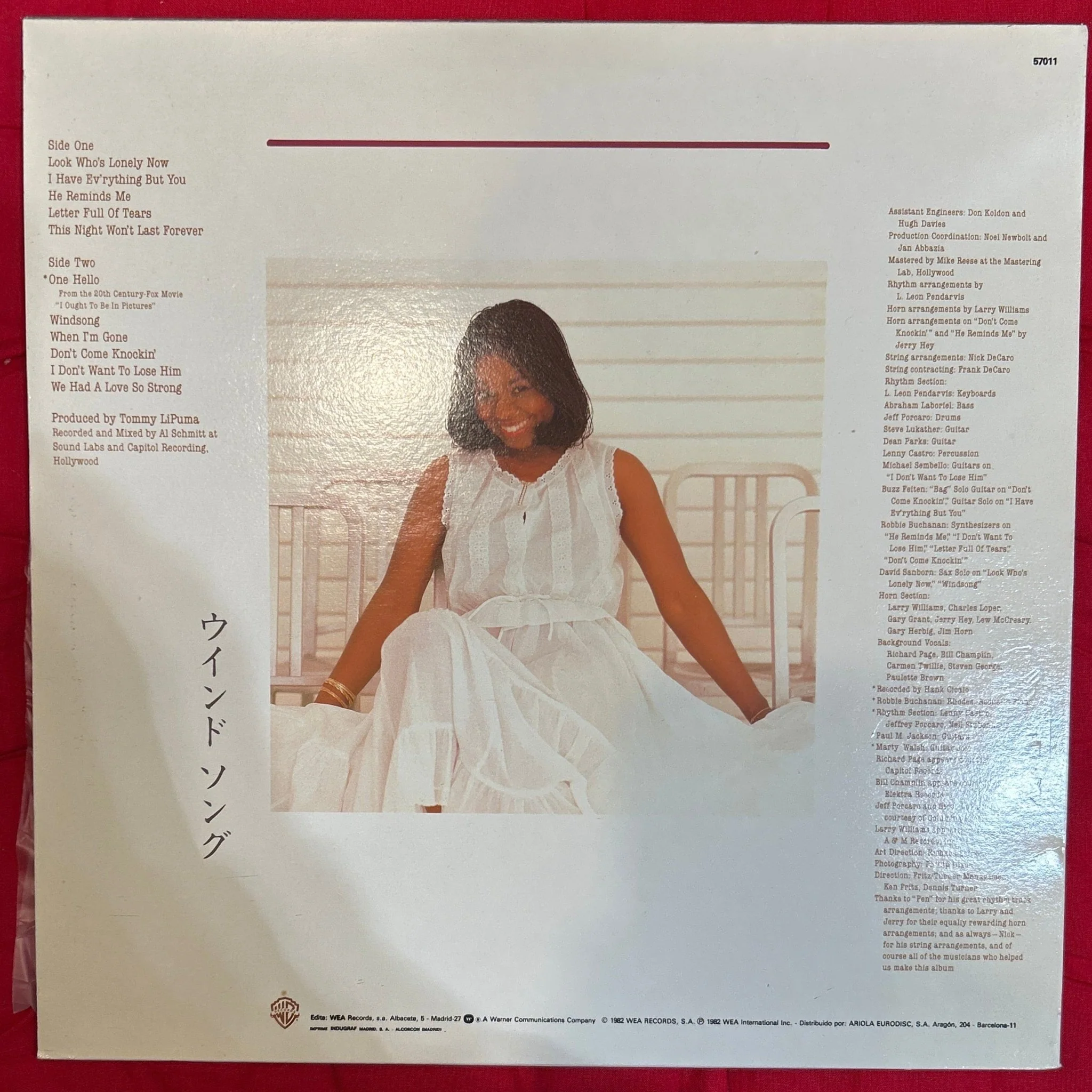 LP Randy Crawford ‎– Windsong 2ª Mano - Image 2