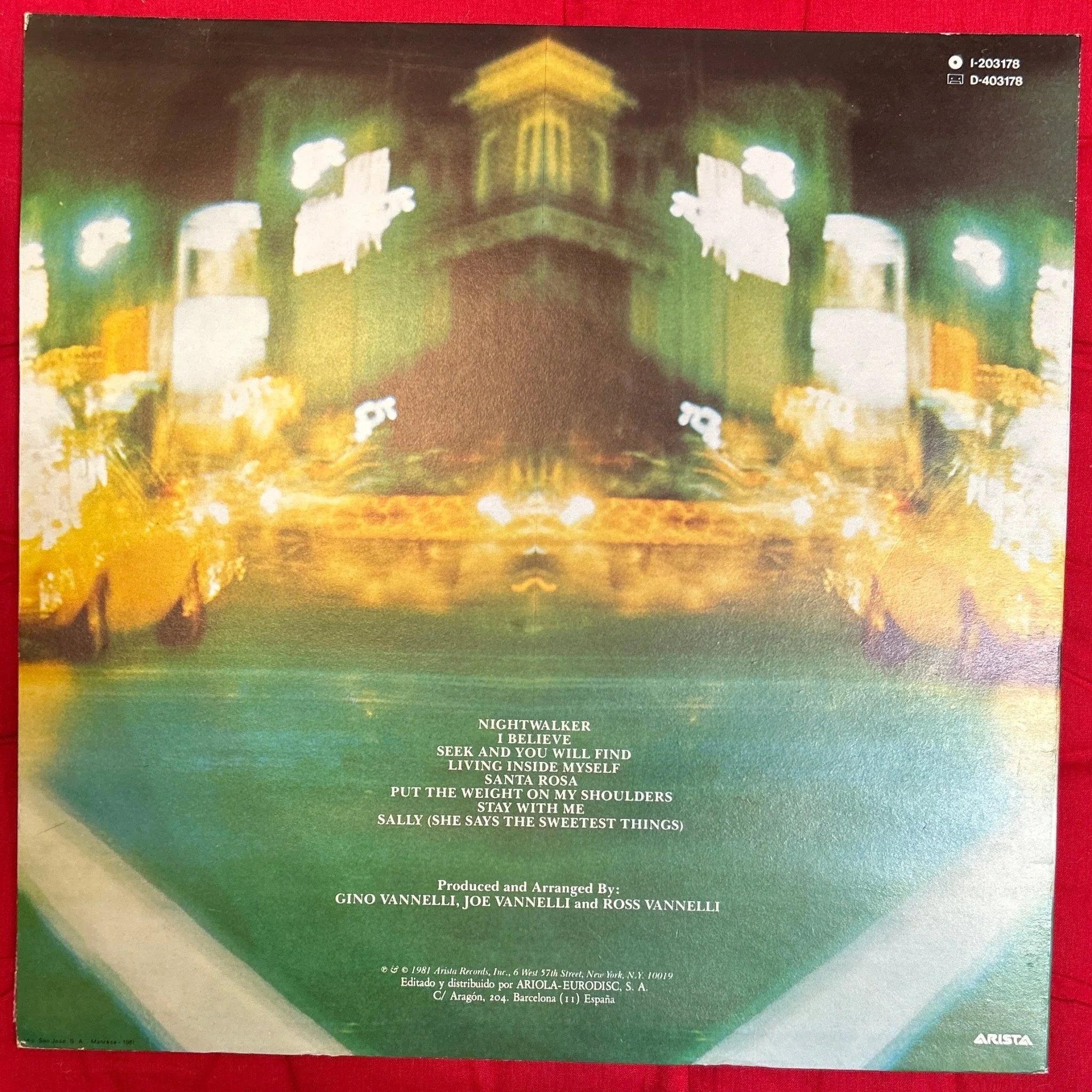 LP Gino Vannelli ‎– Nightwalker 2ª Mano (Producto exclusivo recogida en tienda) - Image 2