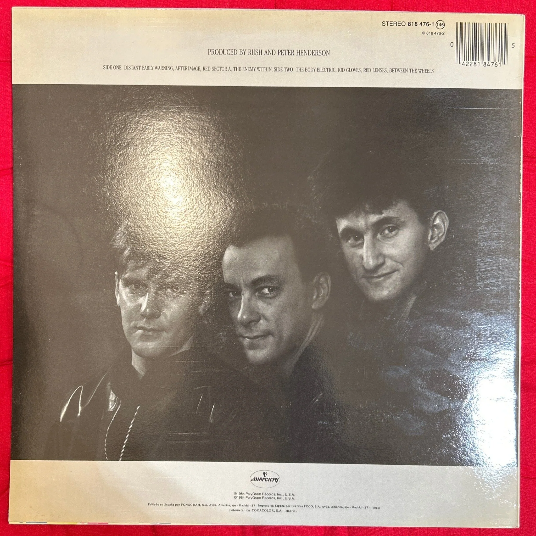 LP Rush ‎– Grace Under Pressure 2ª Mano - Image 2