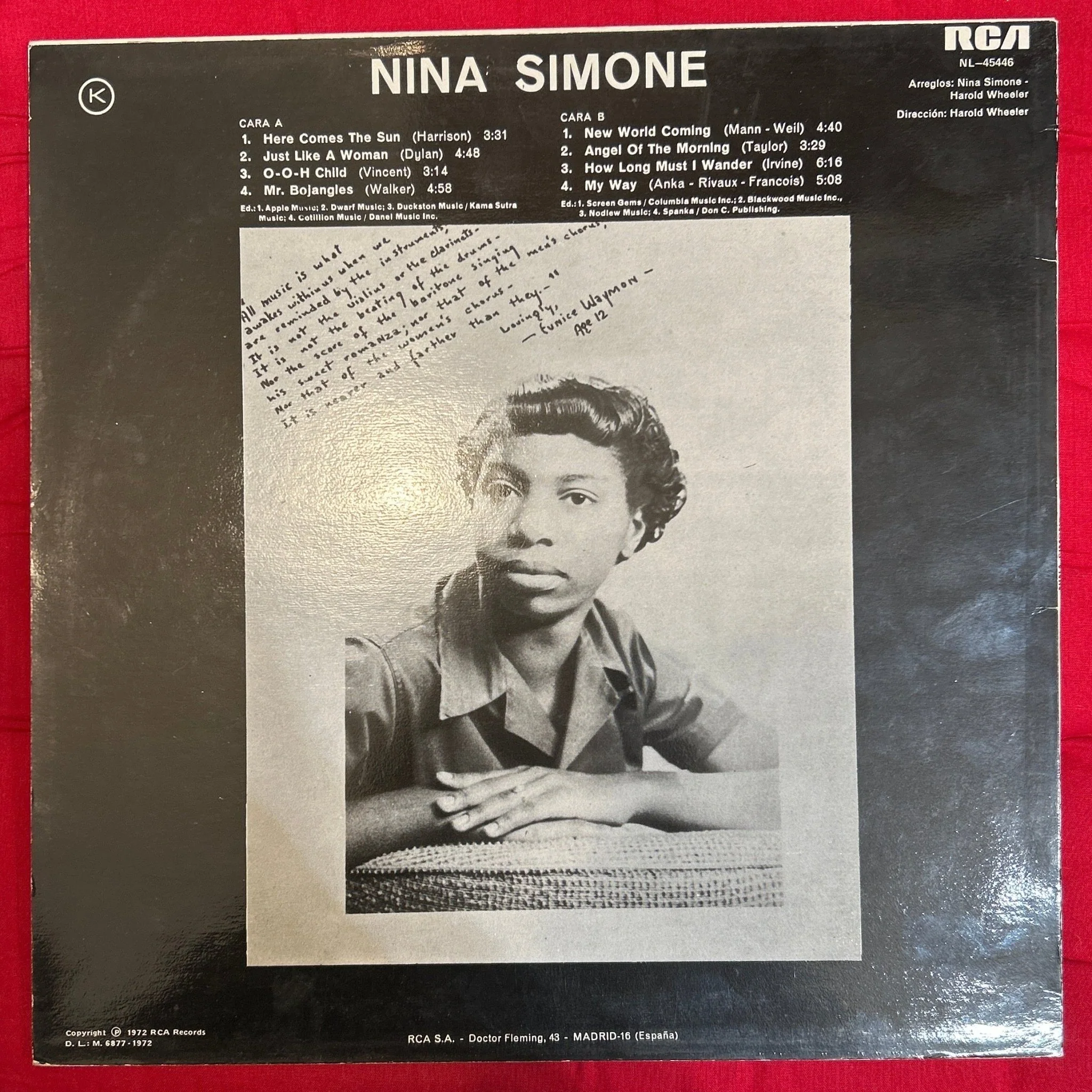 LP Nina Simone ‎– Nina Simone 2ª Mano - Image 2