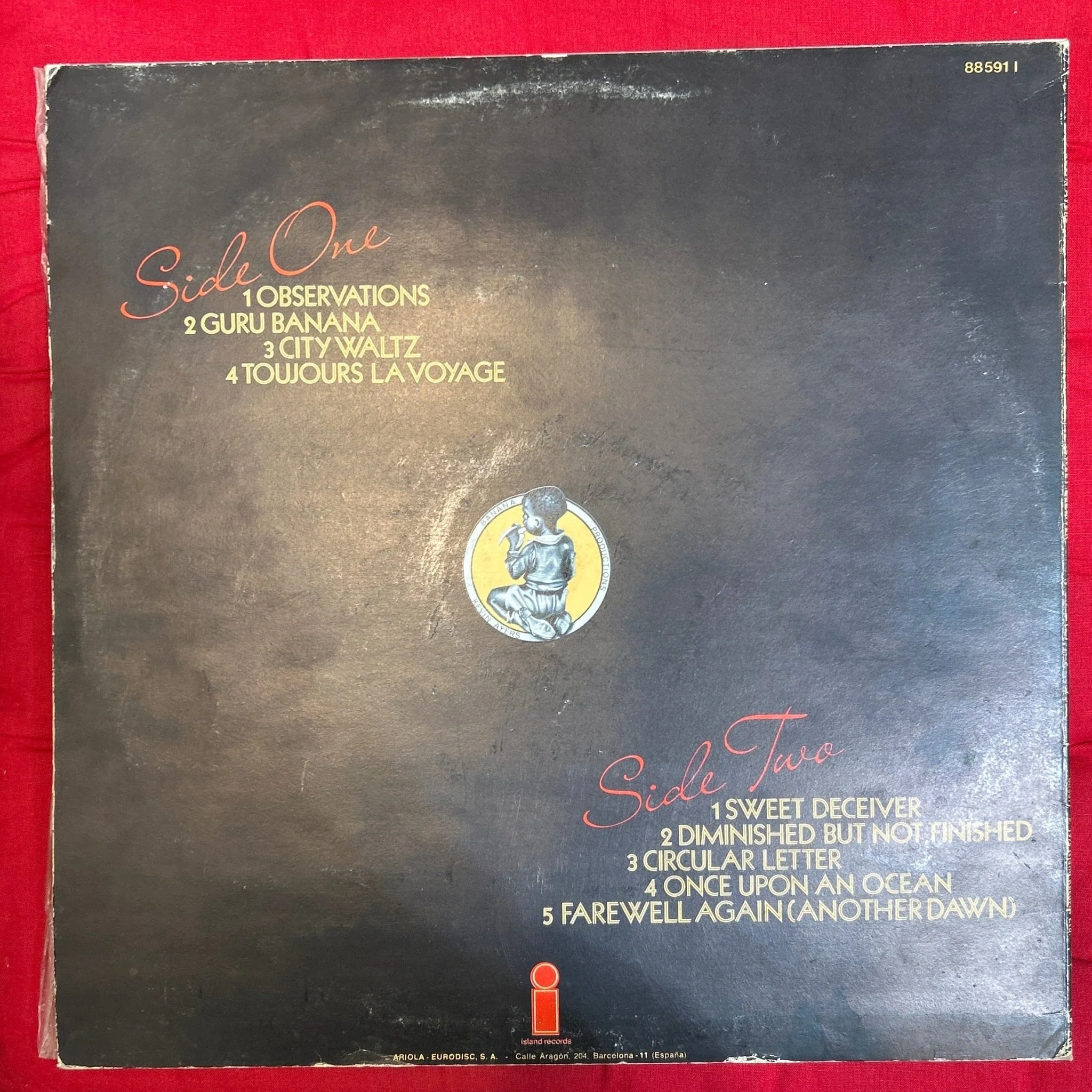 LP Kevin Ayers ‎– Sweet Deceiver 2ª mano - Image 2