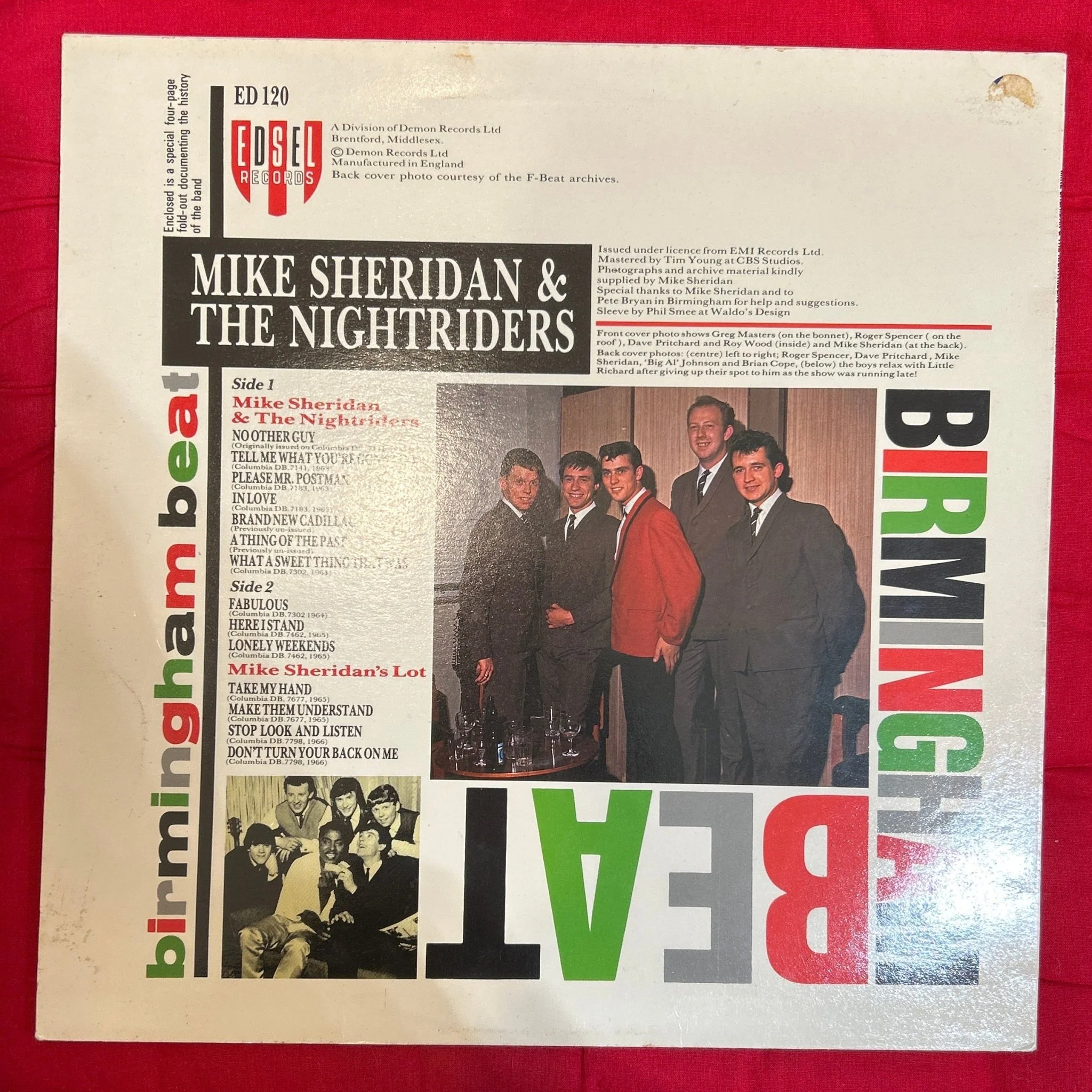 LP Mike Sheridan And The Nightriders / Mike Sheridan's Lot – Birmingham Beat 2ª Mano - Image 2