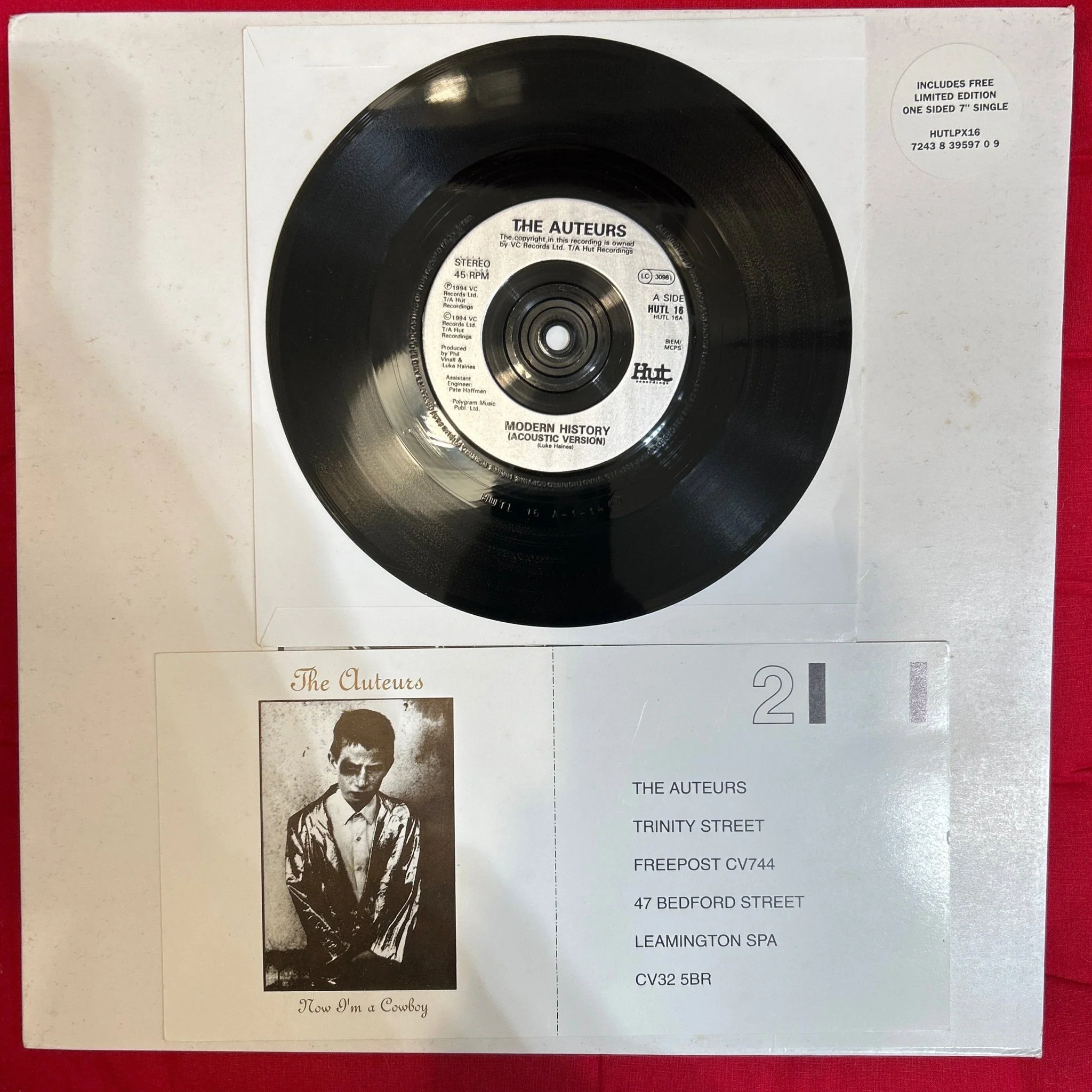 LP The Auteurs ‎– Now I'm A Cowboy 2ª Mano - Image 3