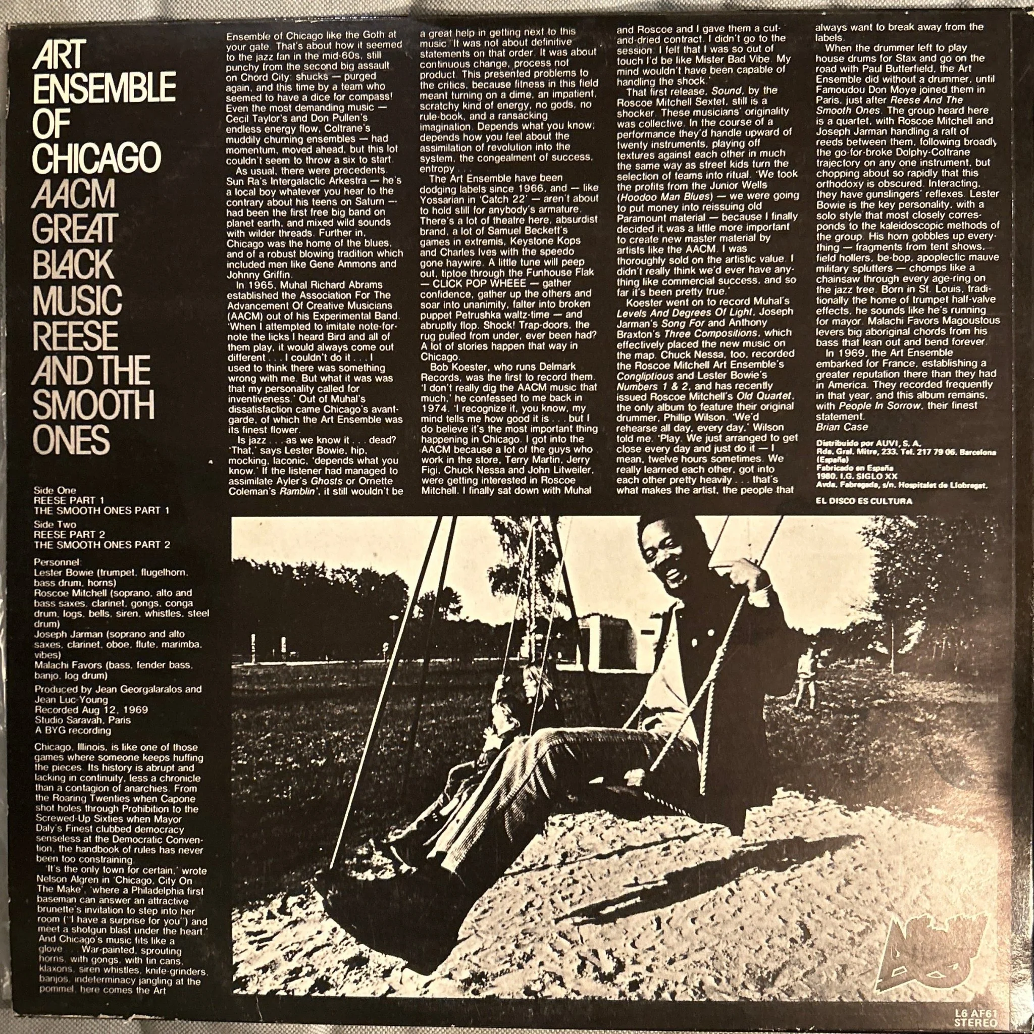 LP The Art Ensemble Of Chicago ‎– Reese And The Smooth Ones 2ª Mano - Image 2