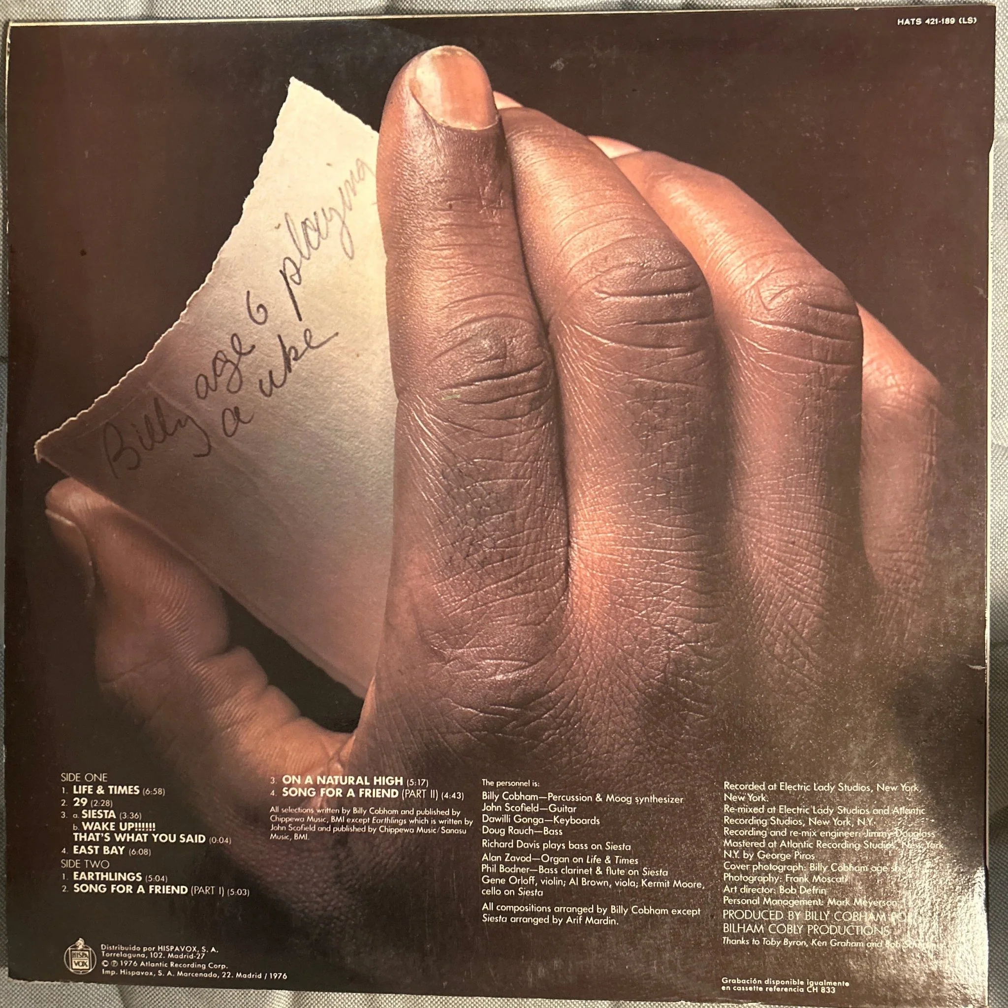 LP Billy Cobham ‎– Life & Times 2ª Mano - Image 2